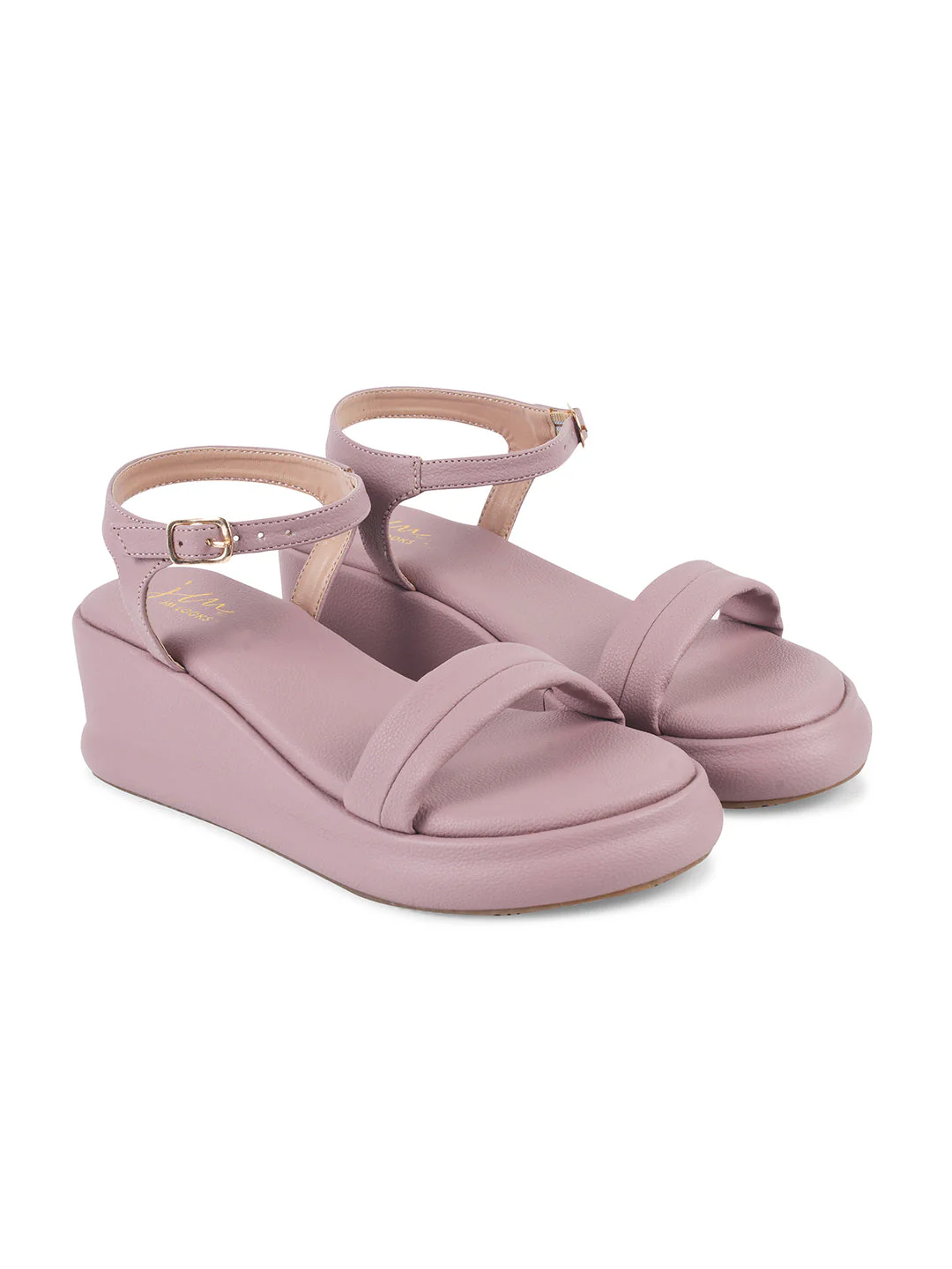 Platform Wedge Sandals for Women with Ankle Strap Buckle Closure JM Looks - Image 17