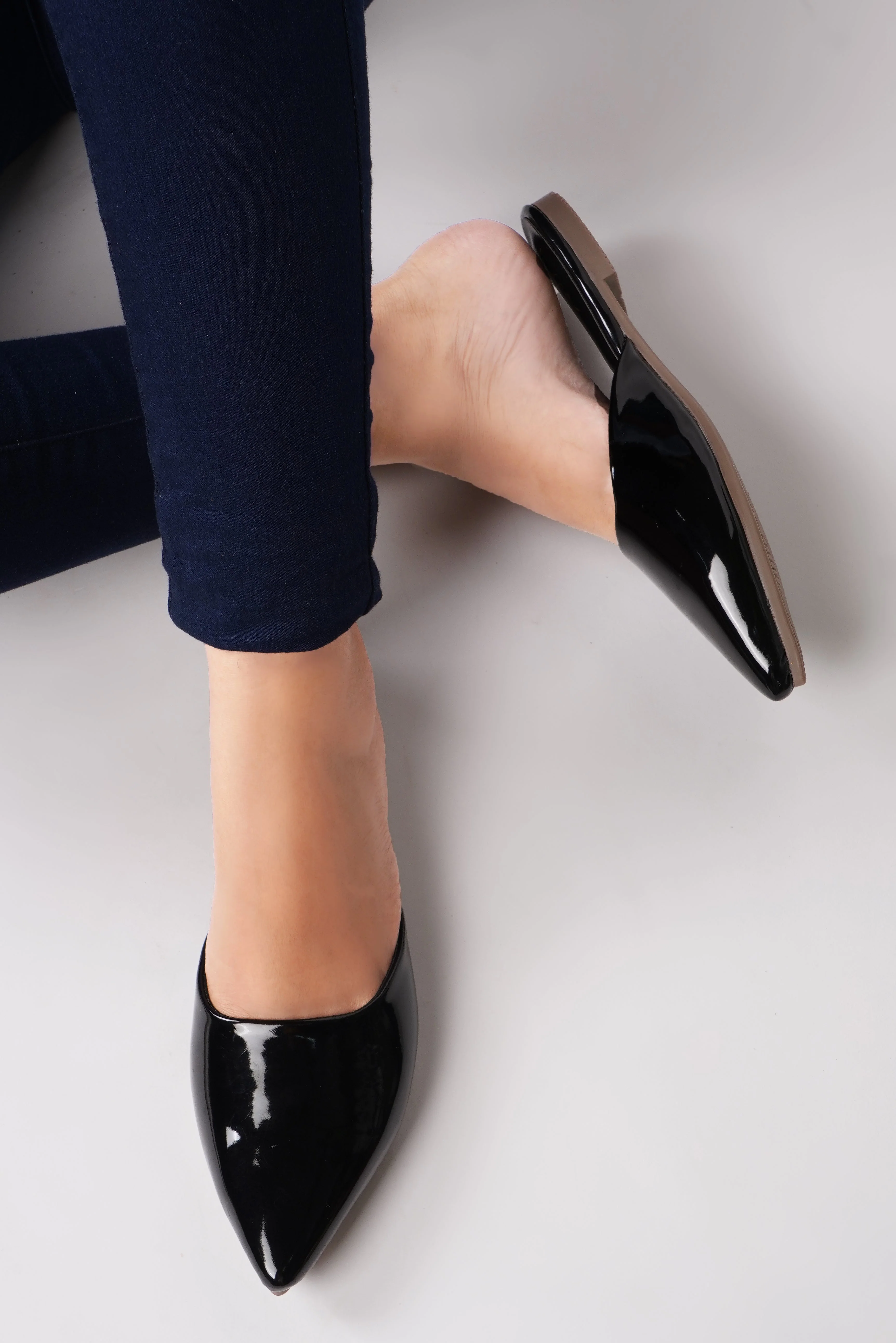 JM Looks Flat Sandals Back-open half belly for women - Image 10