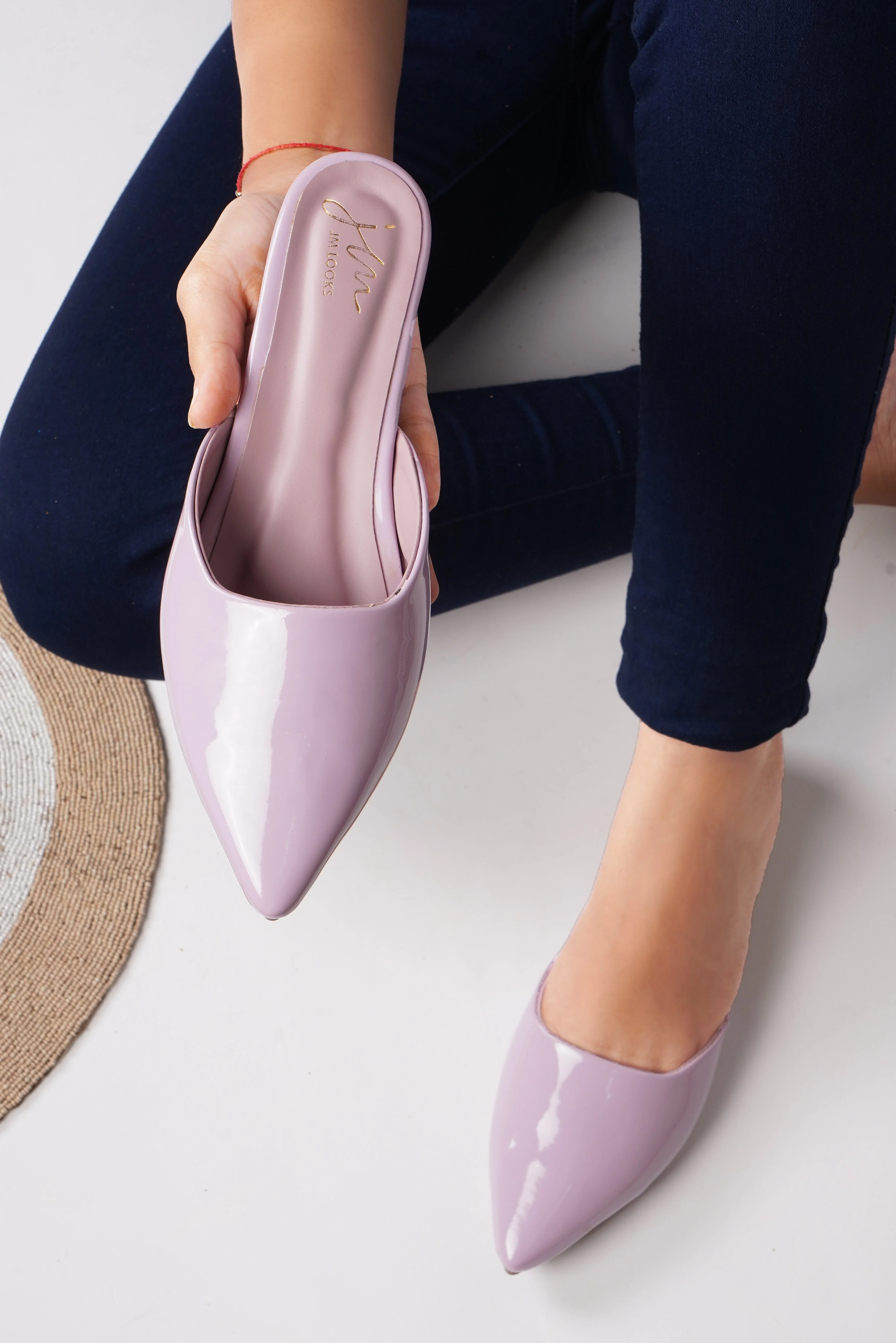 JM Looks Flat Sandals Back-open half belly for women - Image 14