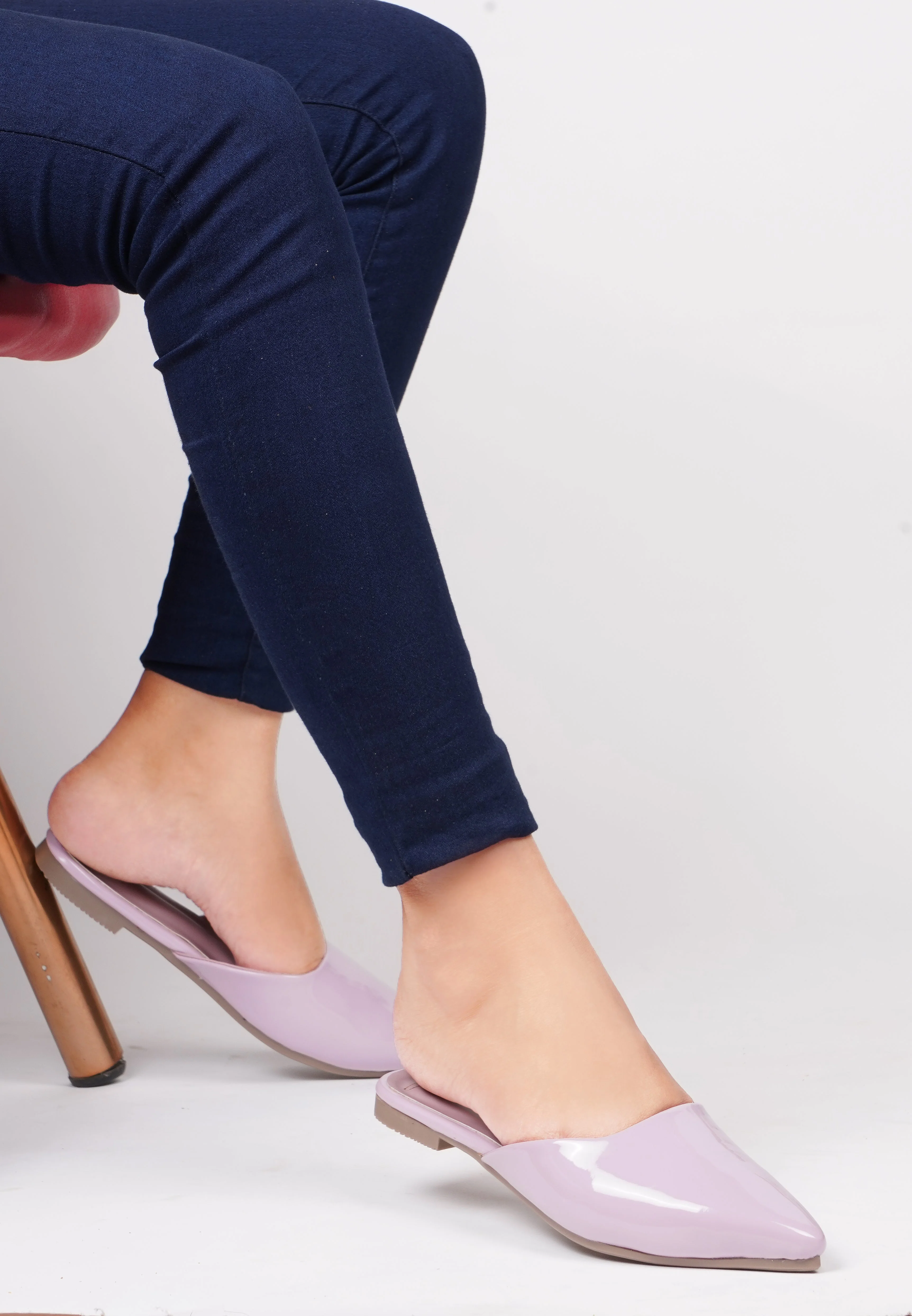 JM Looks Flat Sandals Back-open half belly for women - Image 16