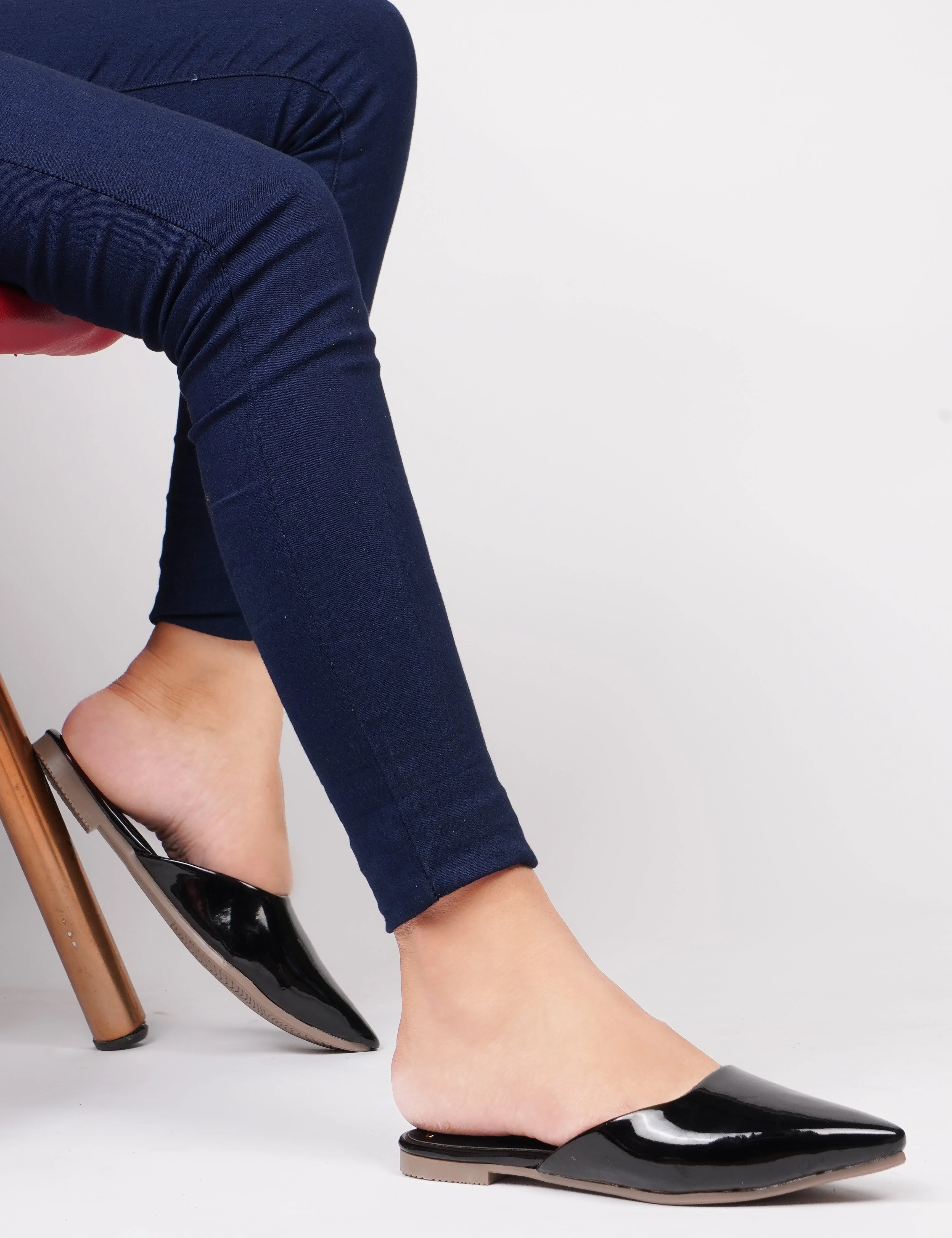 JM Looks Flat Sandals Back-open half belly for women - Image 9