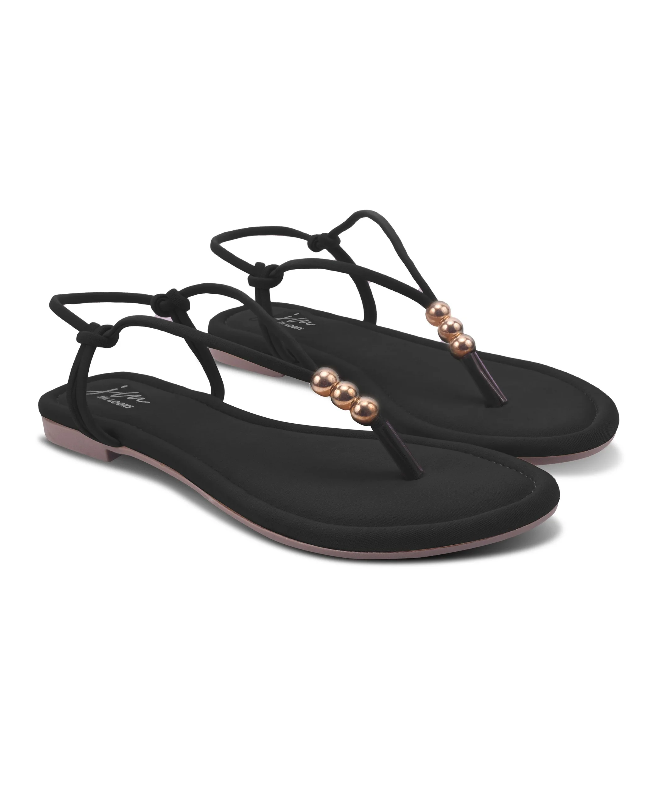 Beaded T-Strap Flat Thong Sandals for Women | JM Looks - Image 11