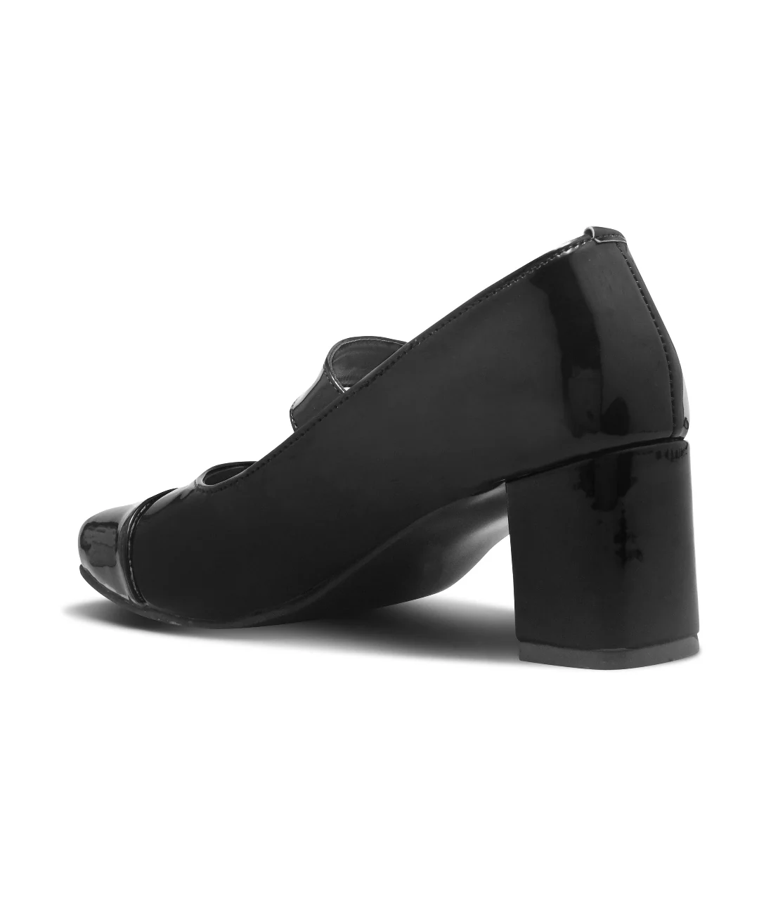 JM Looks Mary Jane Shoes 2.5 Inch Block Heel Buckle Strap - Image 6