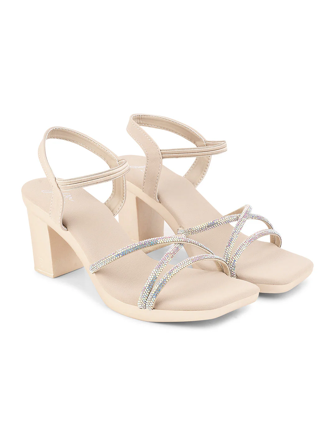 Jm Looks Embellished Block Heels for Women - Image 17