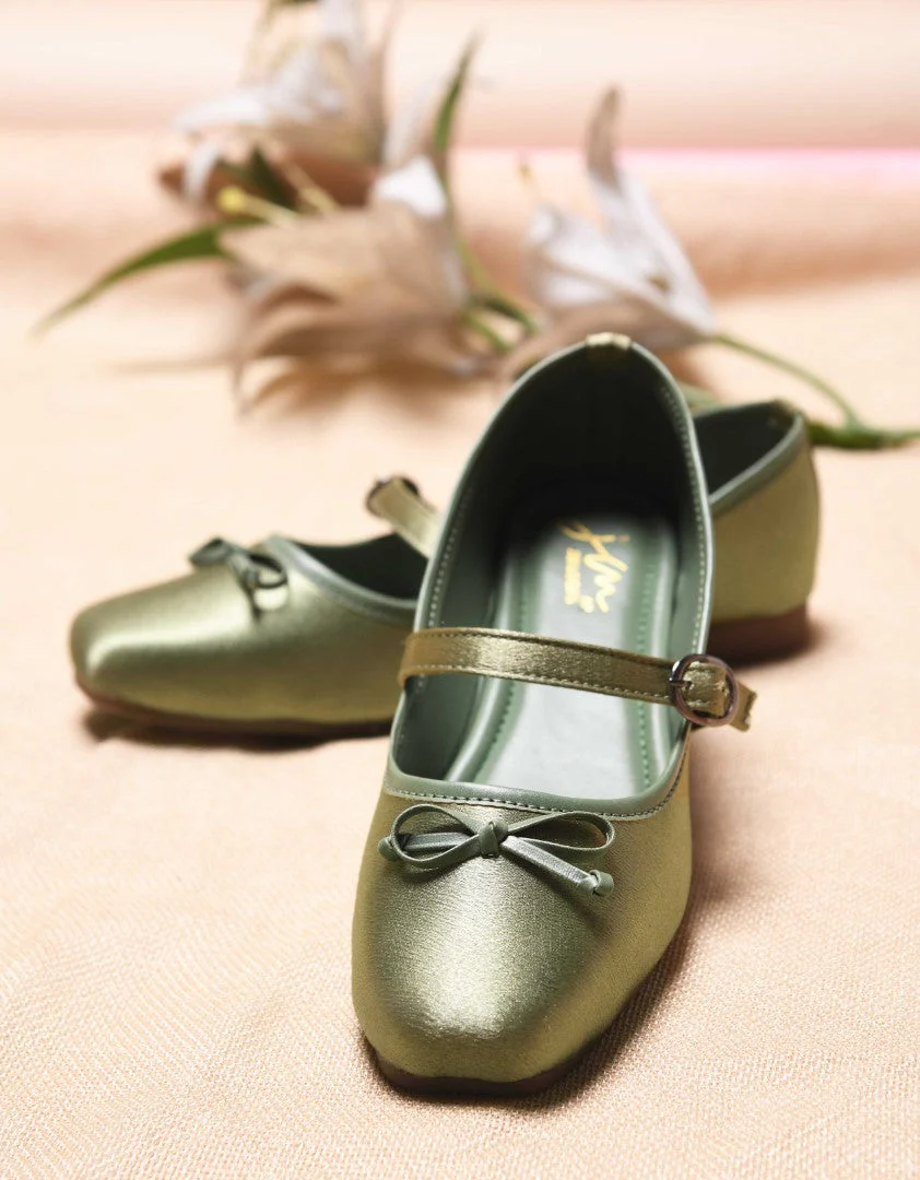 JM Looks Mary Jane Flat Shoes Square Toe with Bow - Image 11