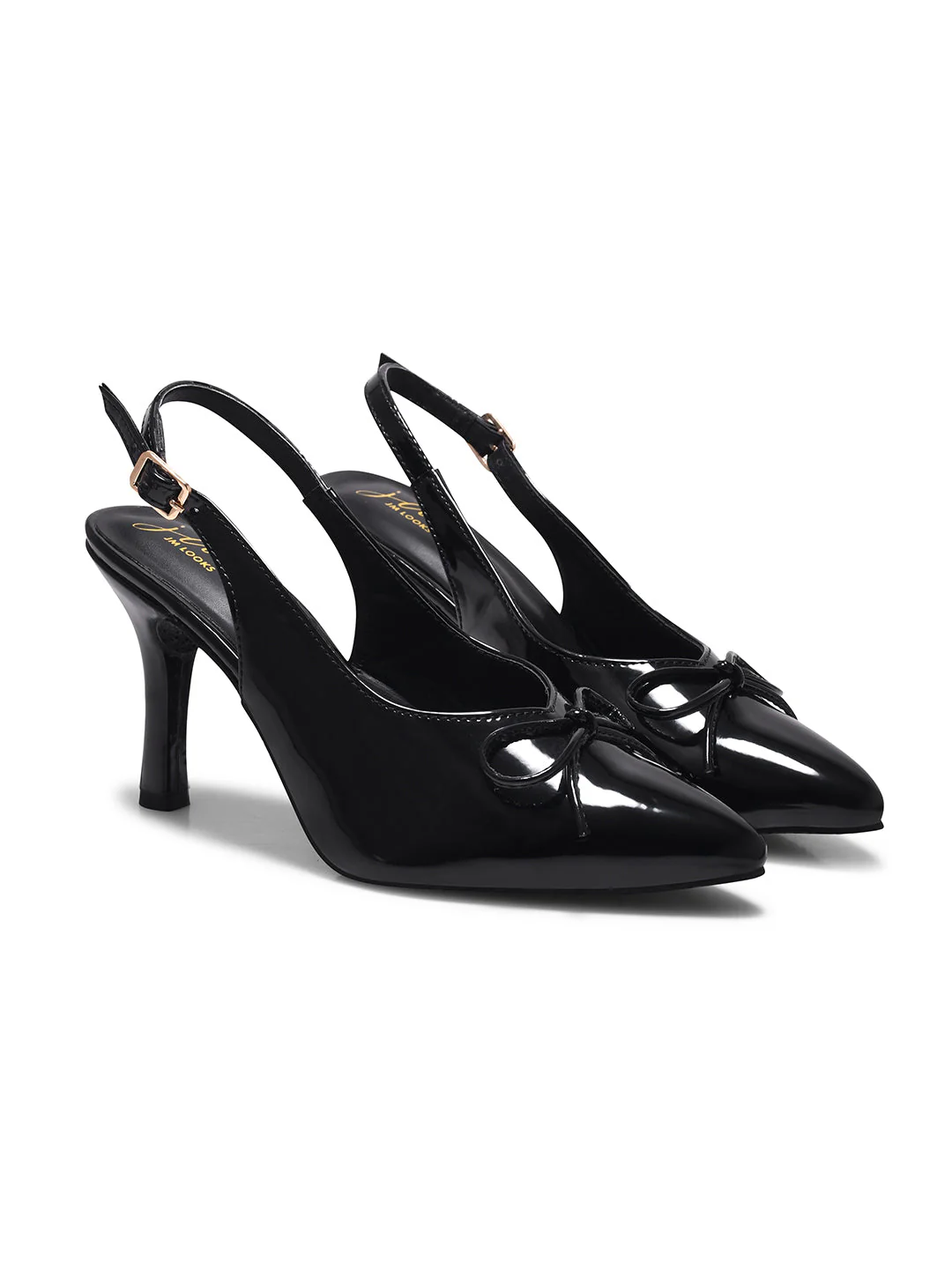 Bow Slingback Stiletto Heels Pointed Toe - Image 11