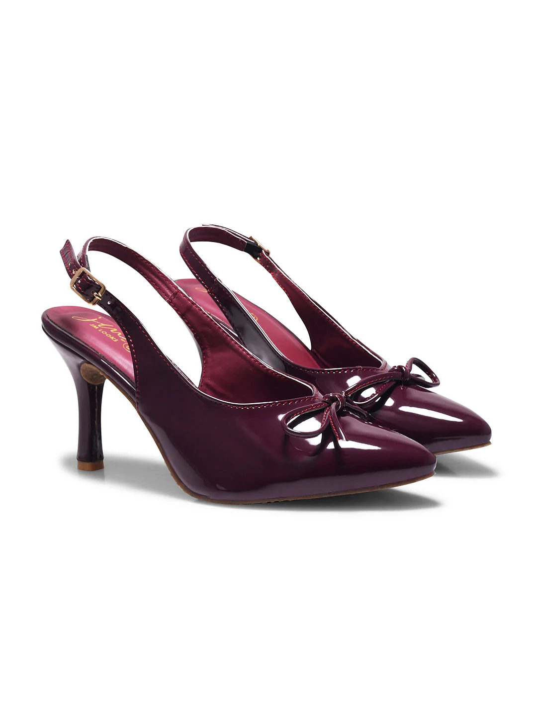 Bow Slingback Stiletto Heels Pointed Toe - Image 6
