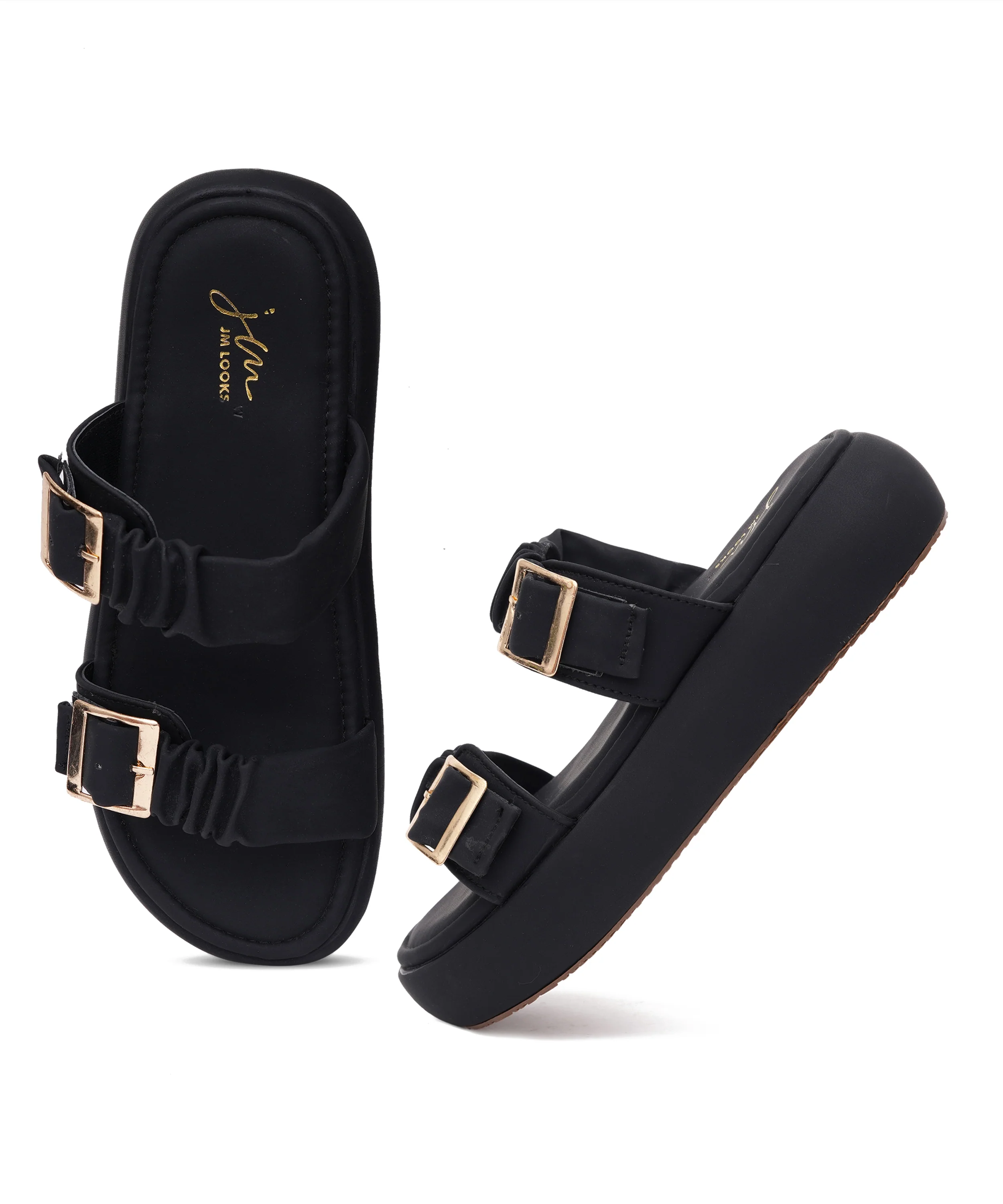 Casual Comfort Sandals with Buckle Detail - Image 11