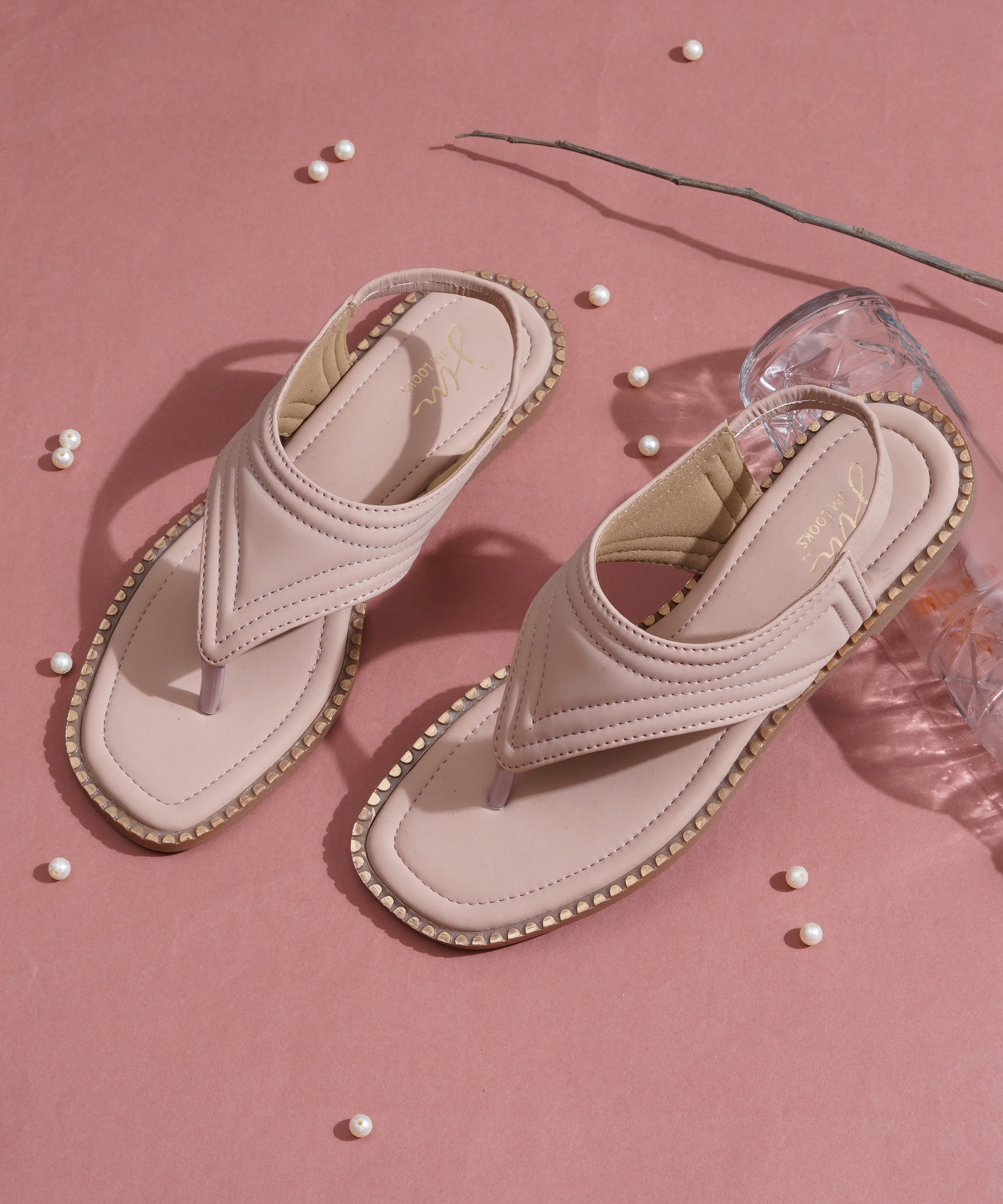 Casual Toe Ring Slippers with Premium Stitch Detailing - Image 13