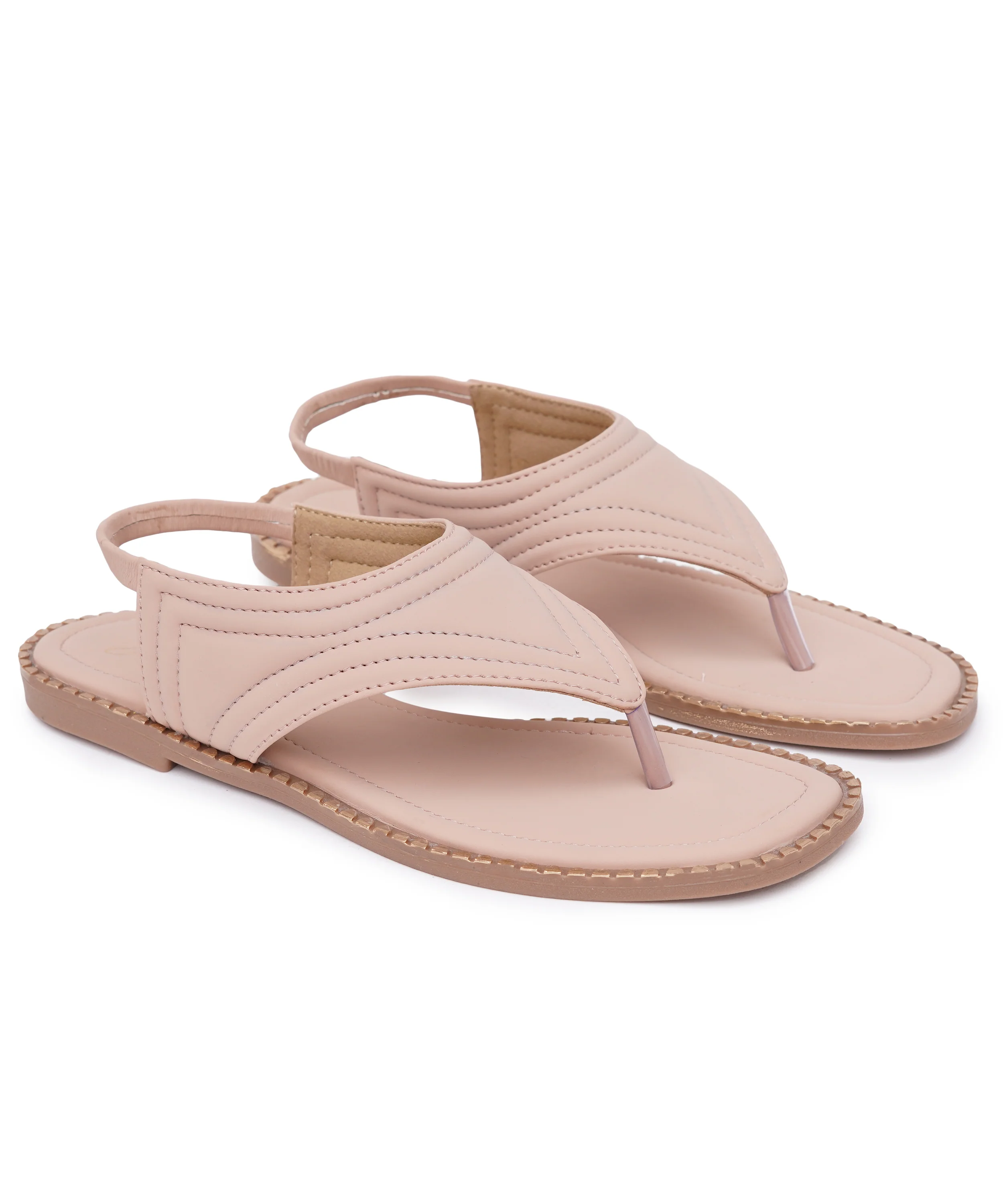 Casual Toe Ring Slippers with Premium Stitch Detailing - Image 18