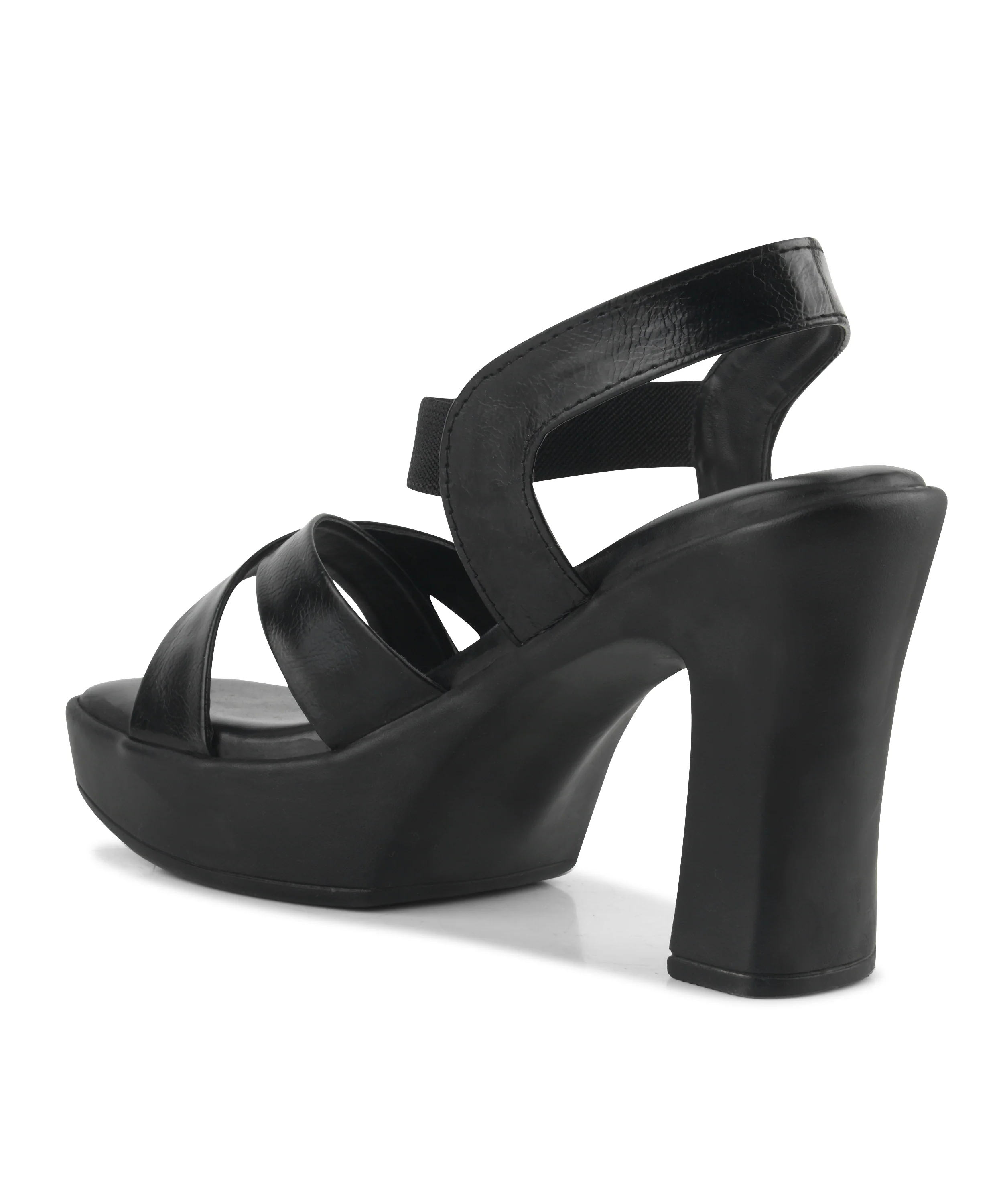 Chic Cross Strap Platform Heels - Image 12