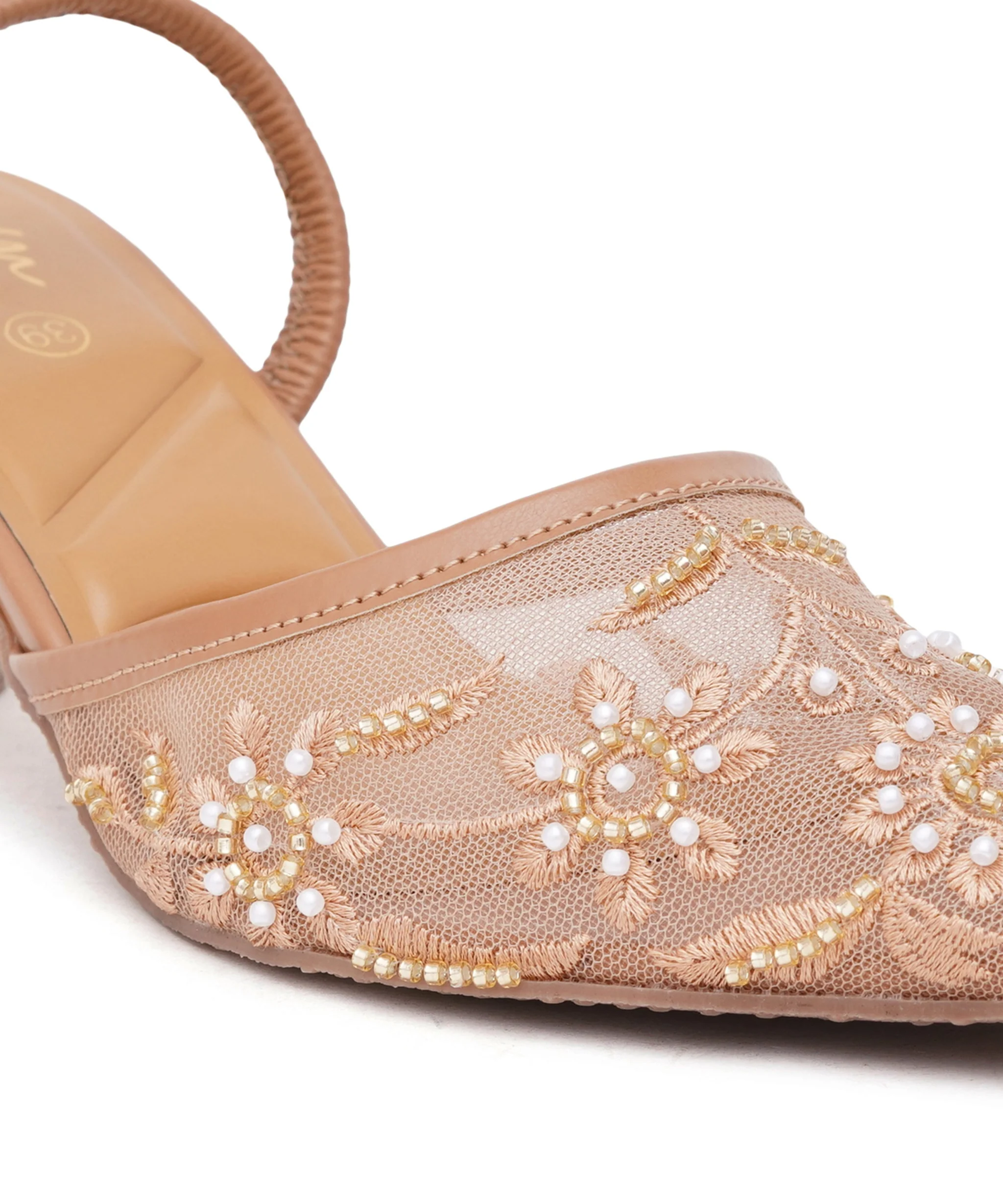 Chic Floral Embroidered Pointed Toe Heel - Image 6