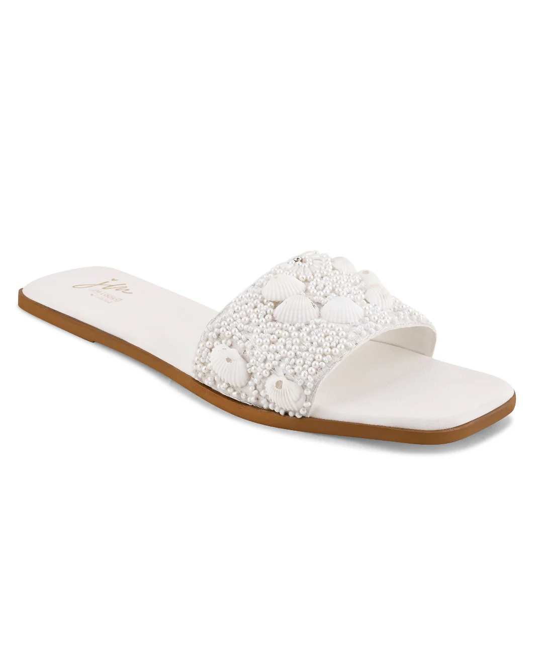 Chic Handcrafted Embellished Slide Flats - Image 18