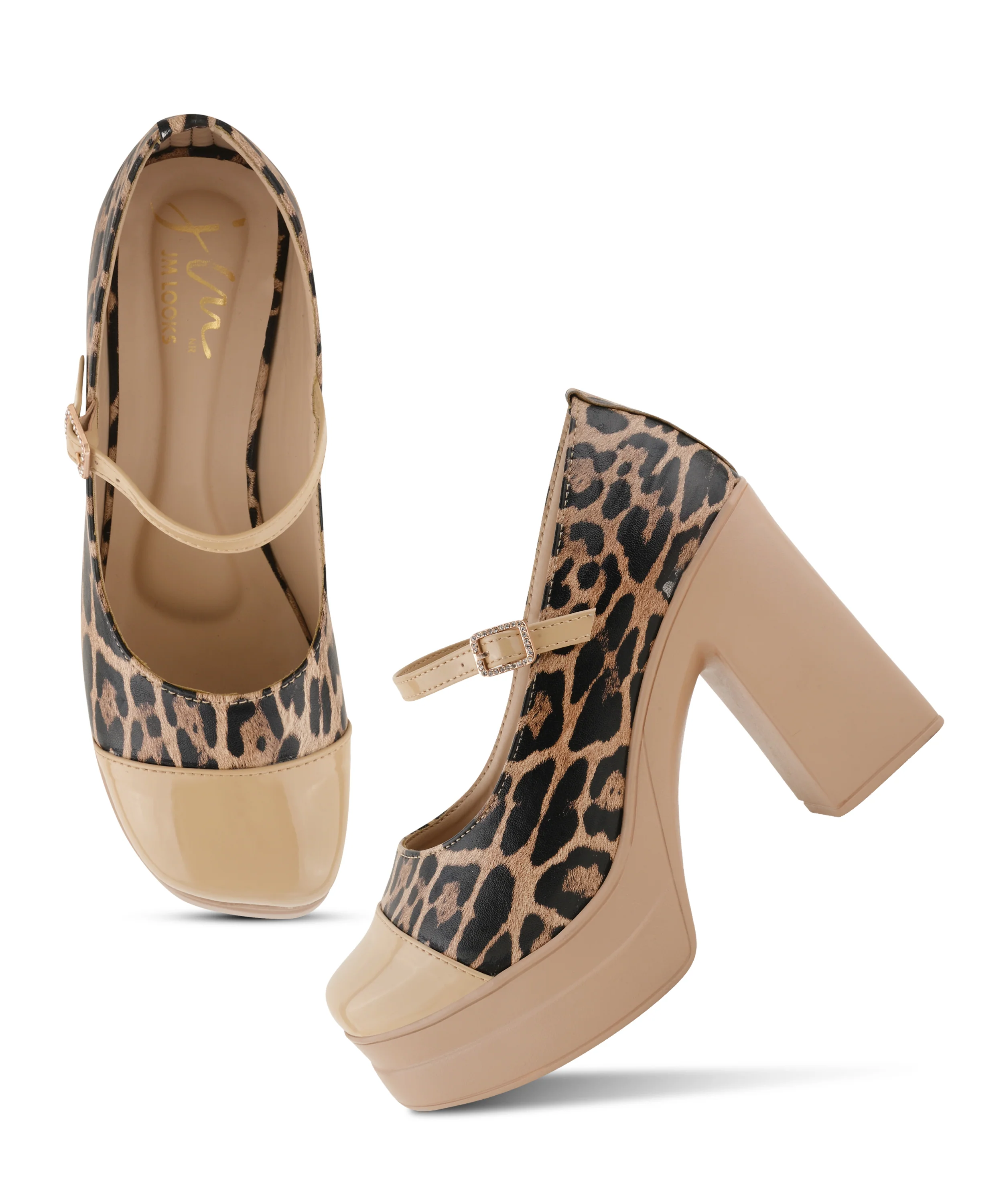 Chic Leopard Print Platform Heels - Image 5