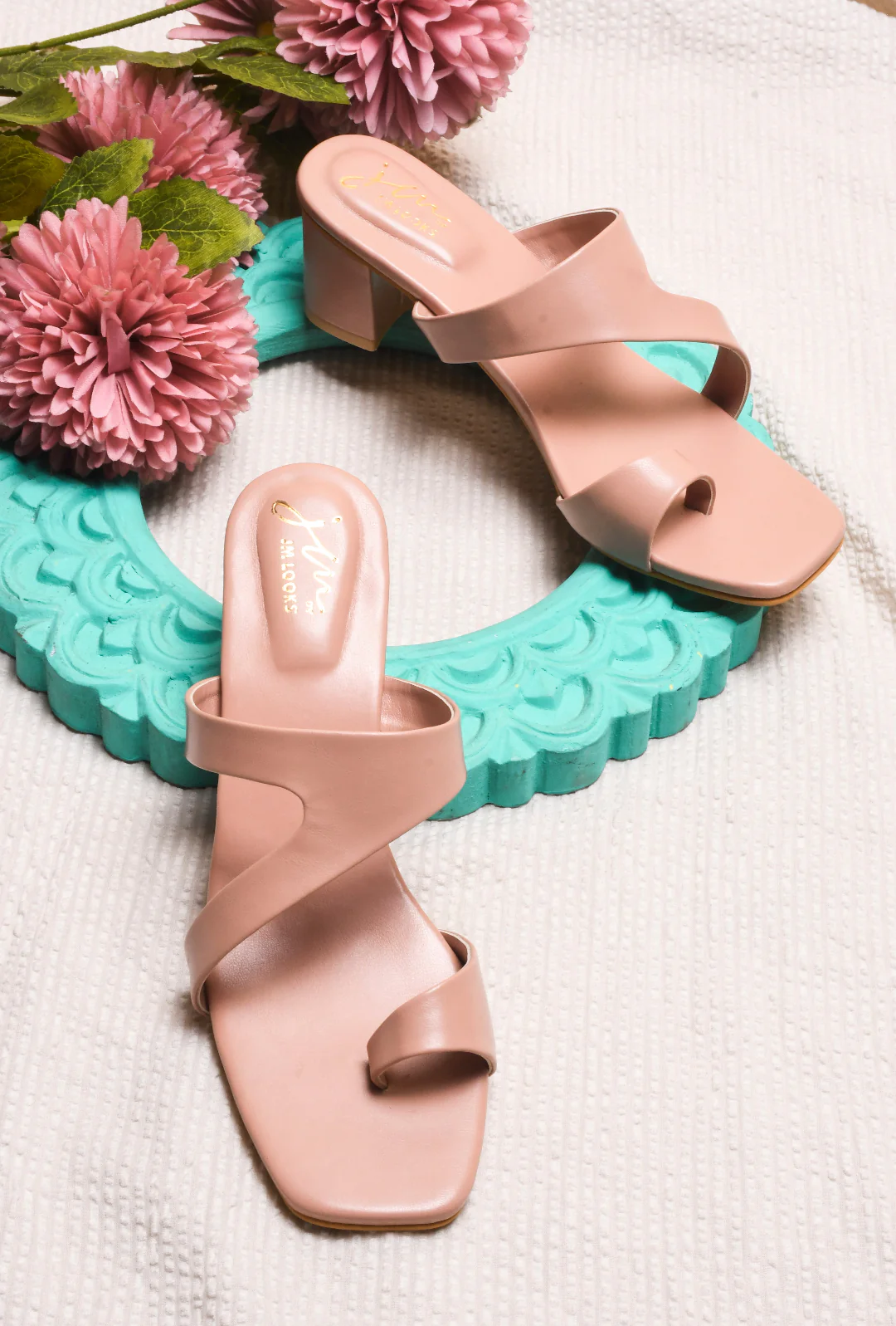Jm Looks Women's Dual Strap Block Heel Mules - Image 9