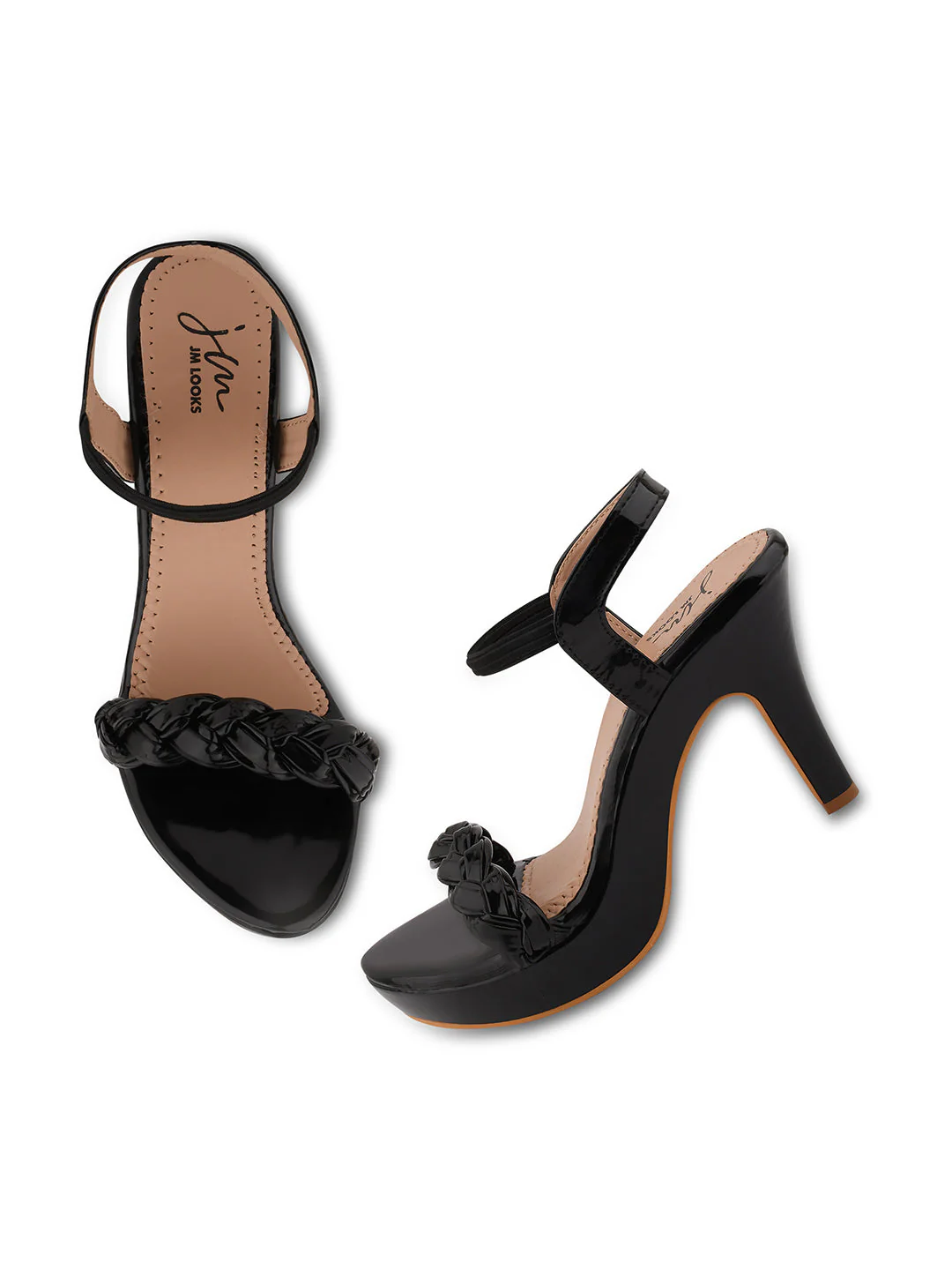 Jm Looks Braided Strap Platform Heels - Image 6