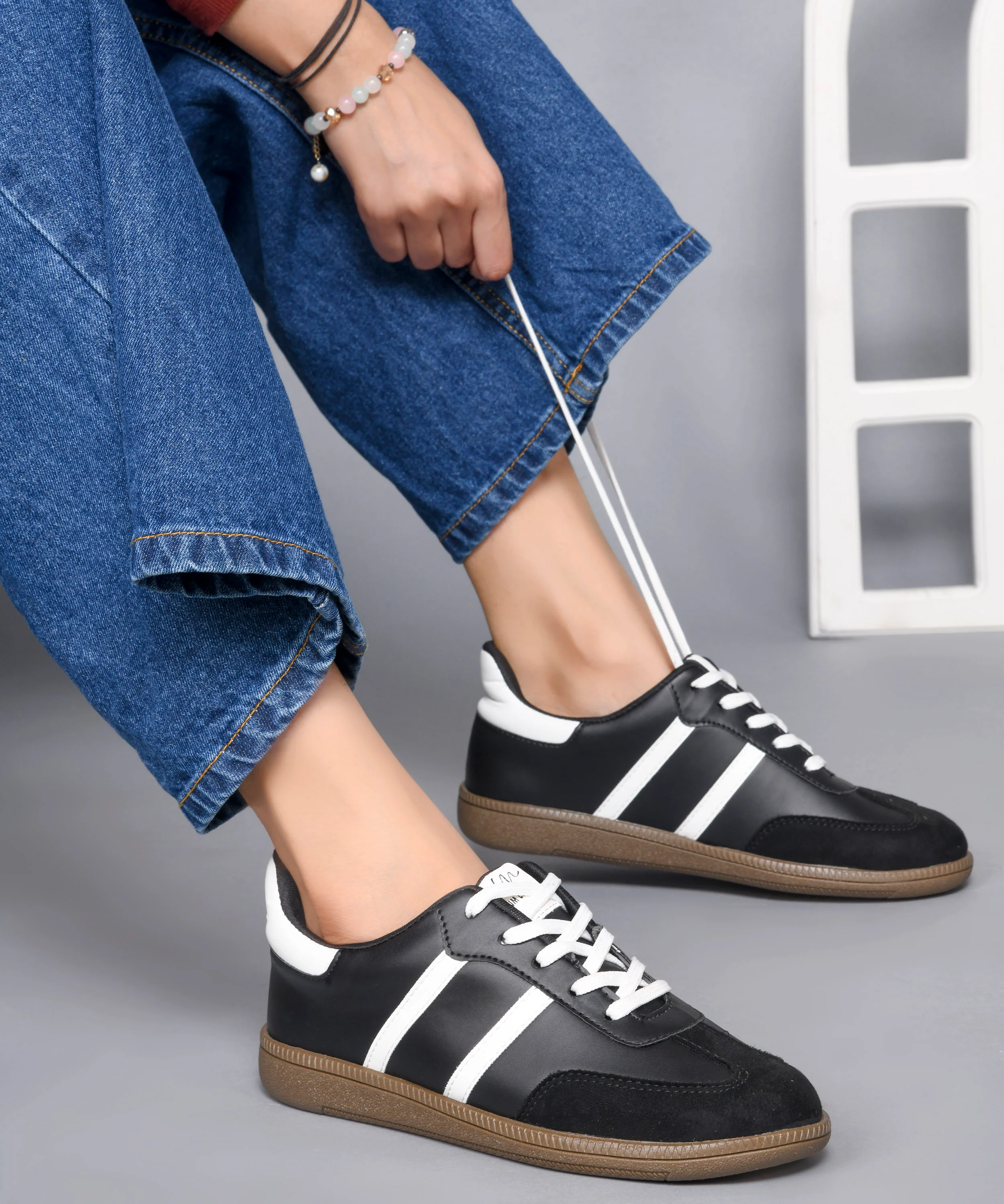 Colorblock Styles Sneakers for Women: Lace Up Casual Shoes - Image 28