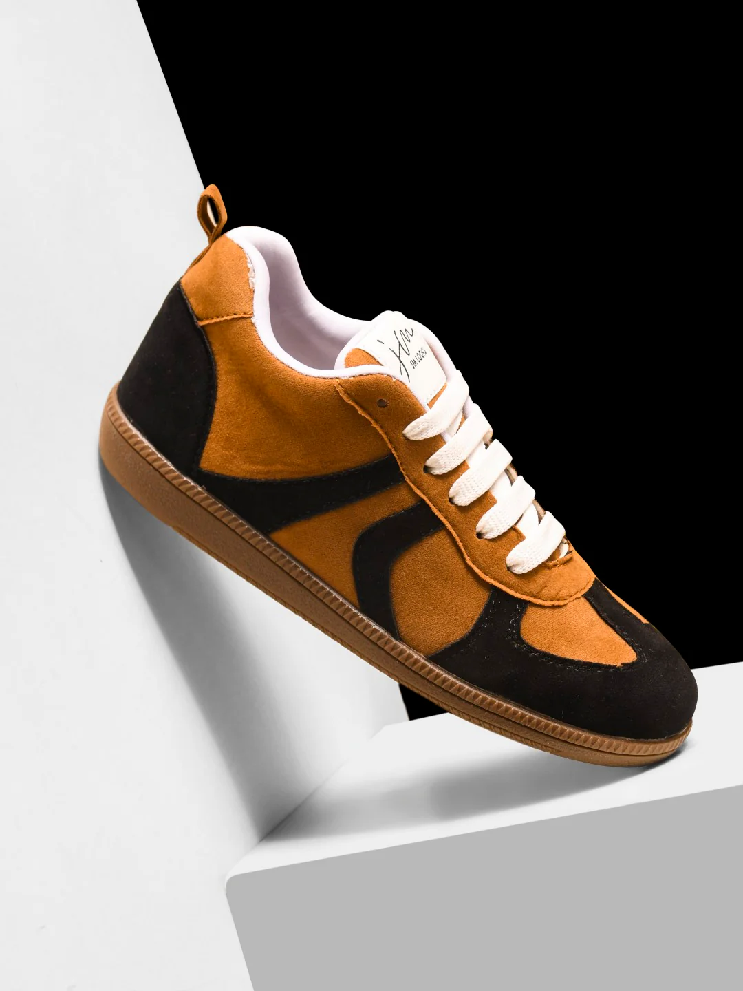 Colorblock Suede Trainer Sneaker for Women - Image 12