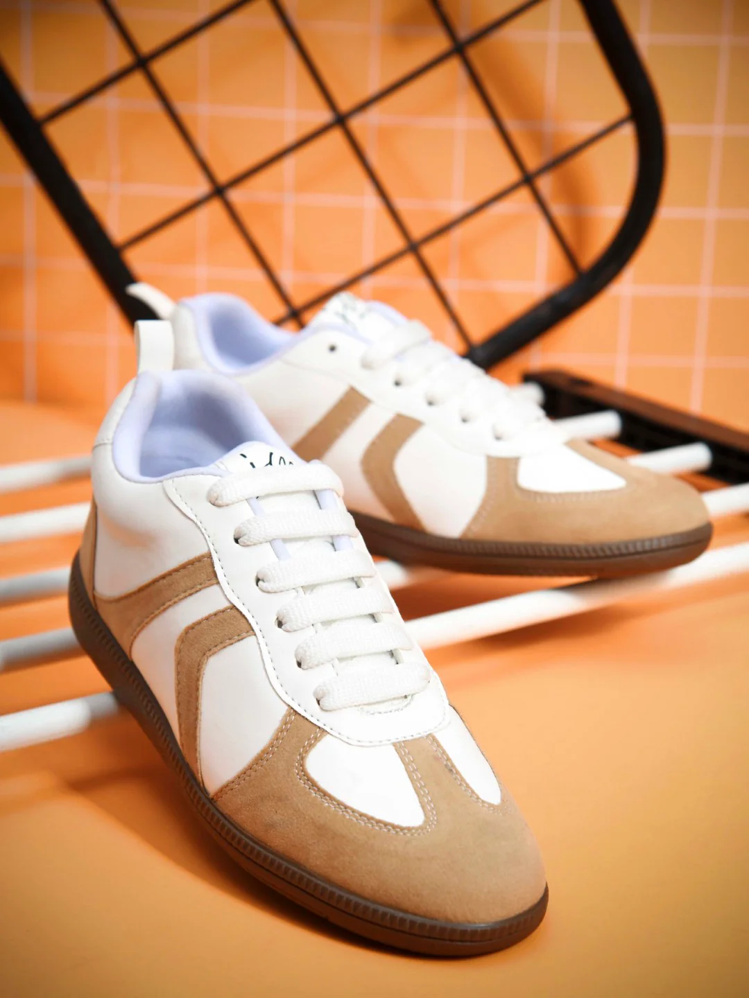 Colorblock Suede Trainer Sneaker for Women - Image 19