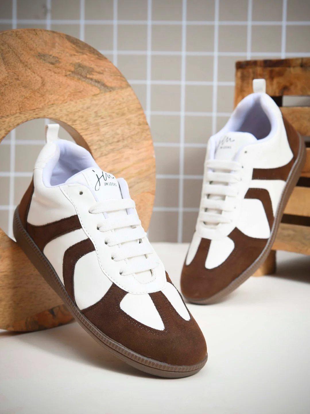 Colorblock Suede Trainer Sneaker for Women - Image 26
