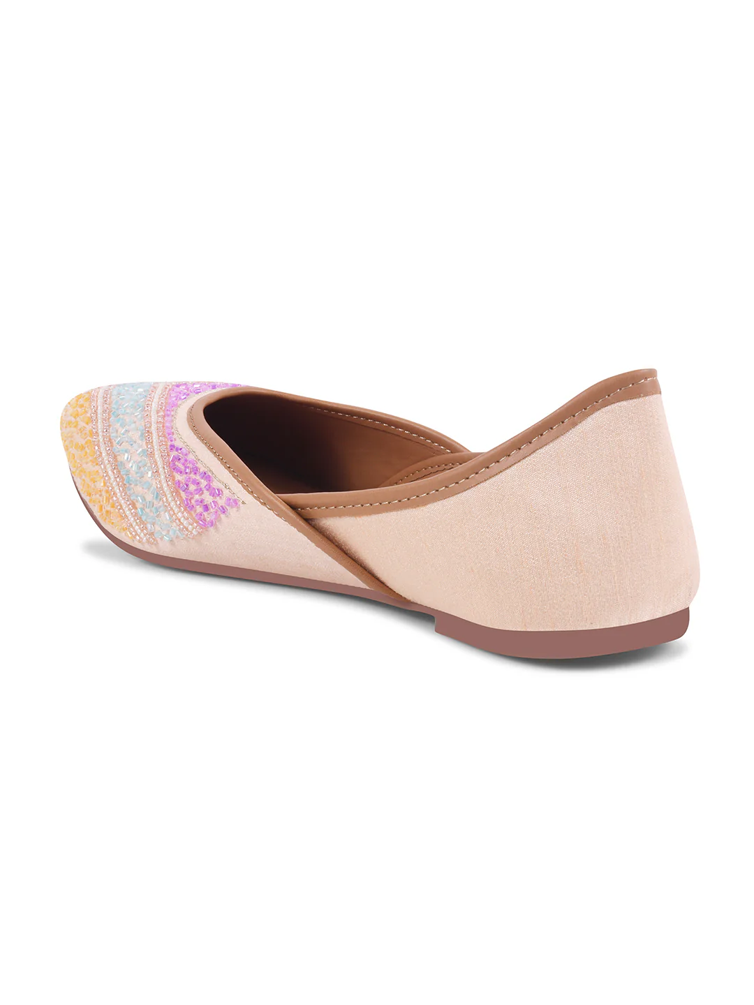 Colorful Jutti Flat with Cushioned Sole - Image 12