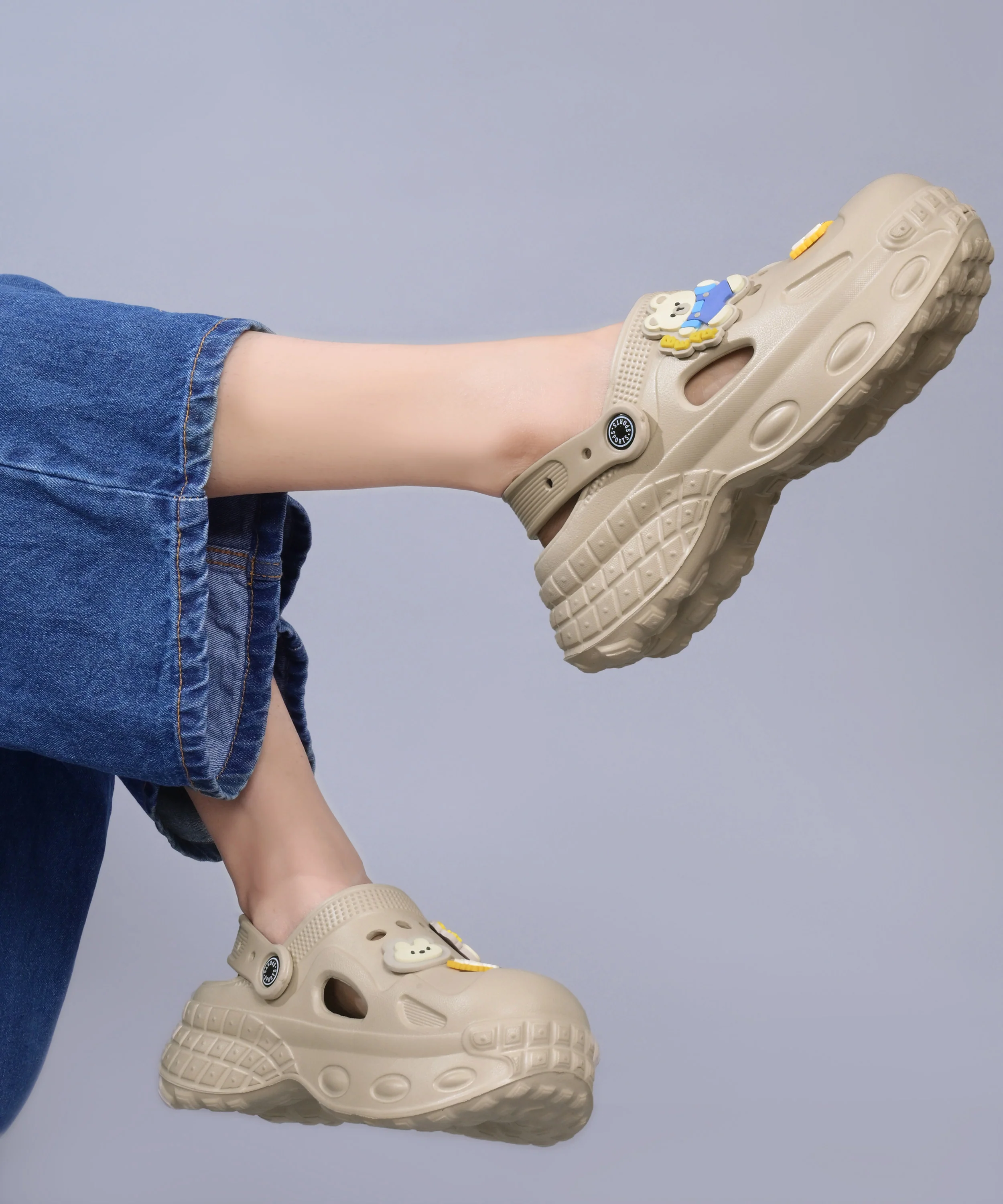 Comfort Clogs with Decorative Teddy Charms - Image 9