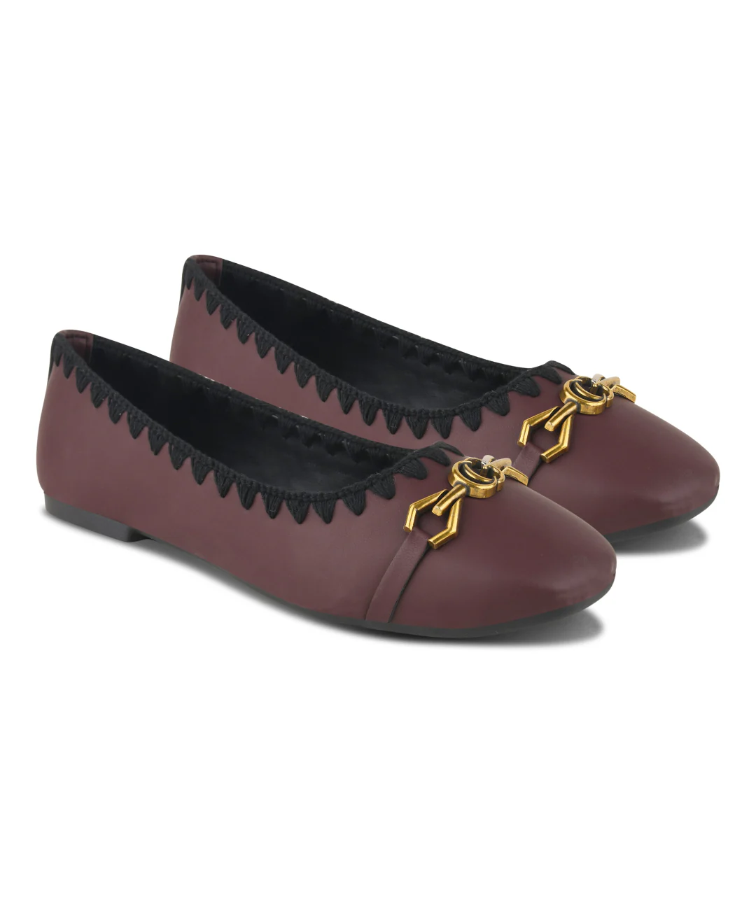 JM Looks Comfortable Slip-On Loafers with Decorative Chain - Image 6