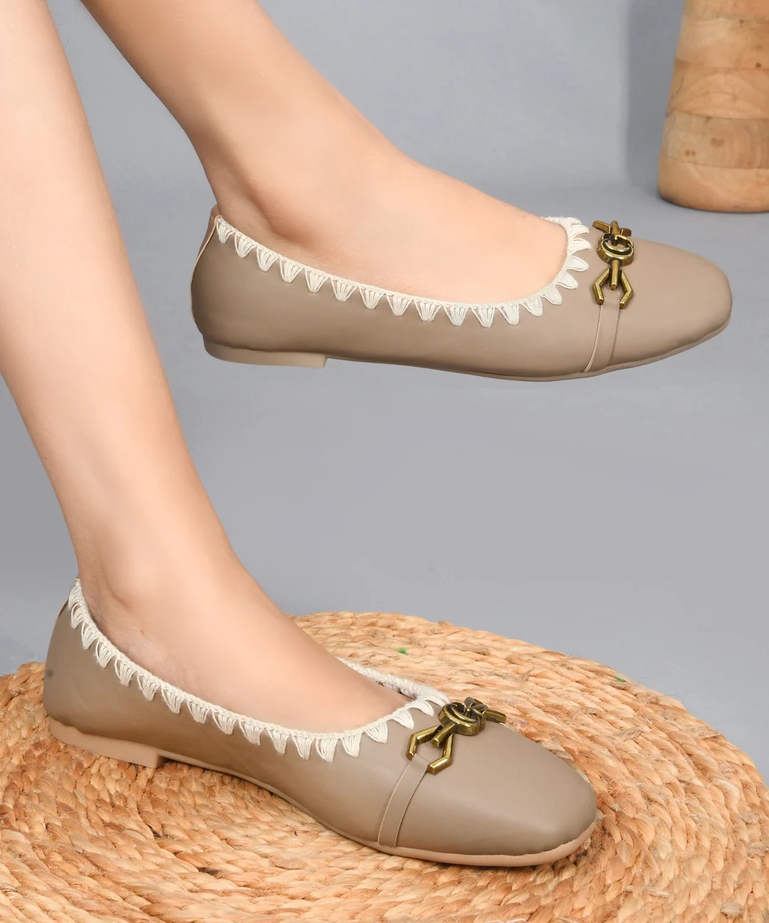 JM Looks Comfortable Slip-On Loafers with Decorative Chain - Image 8