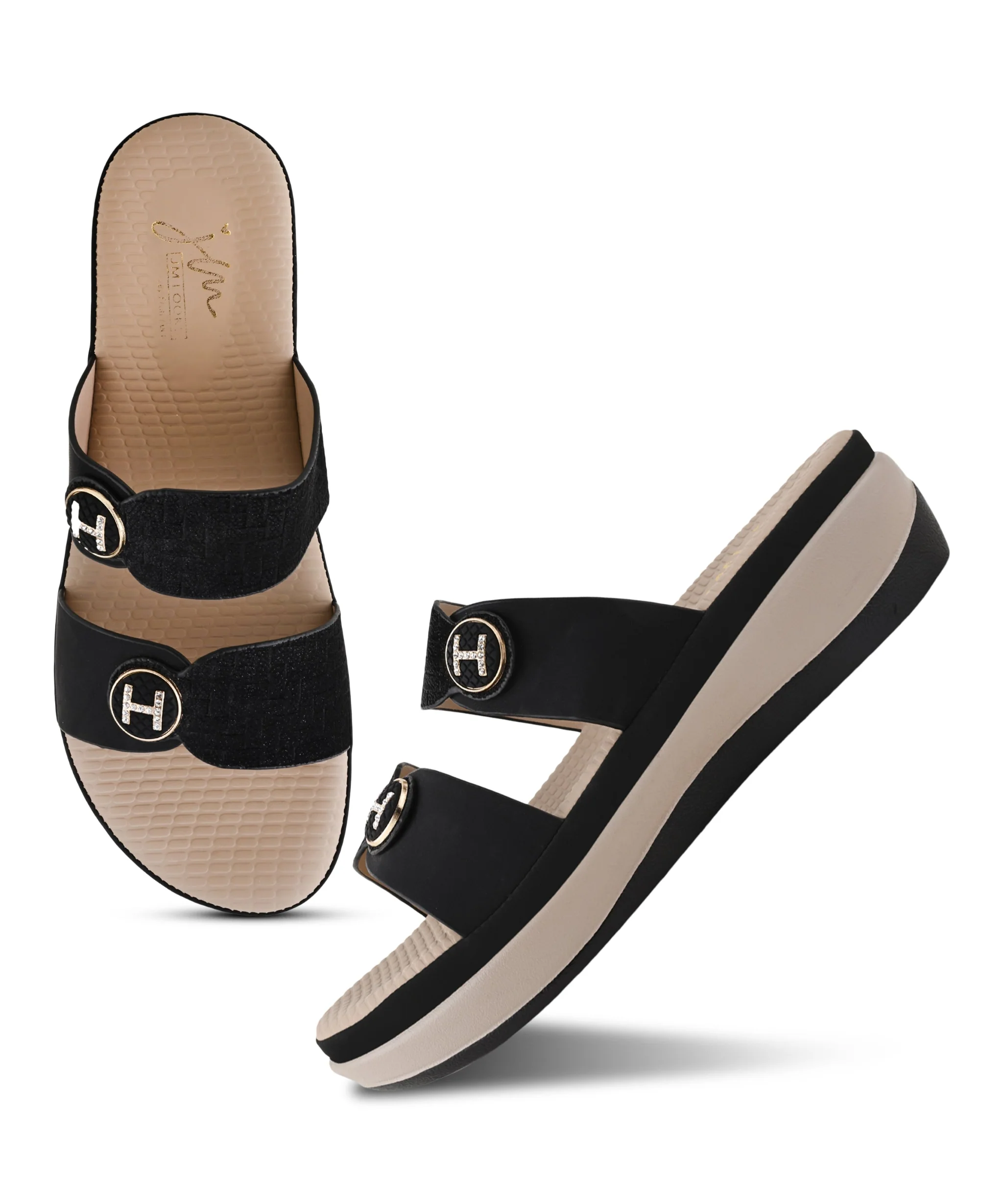 Comfortable Wedge Flats with Stylish Broad Strap - Image 5