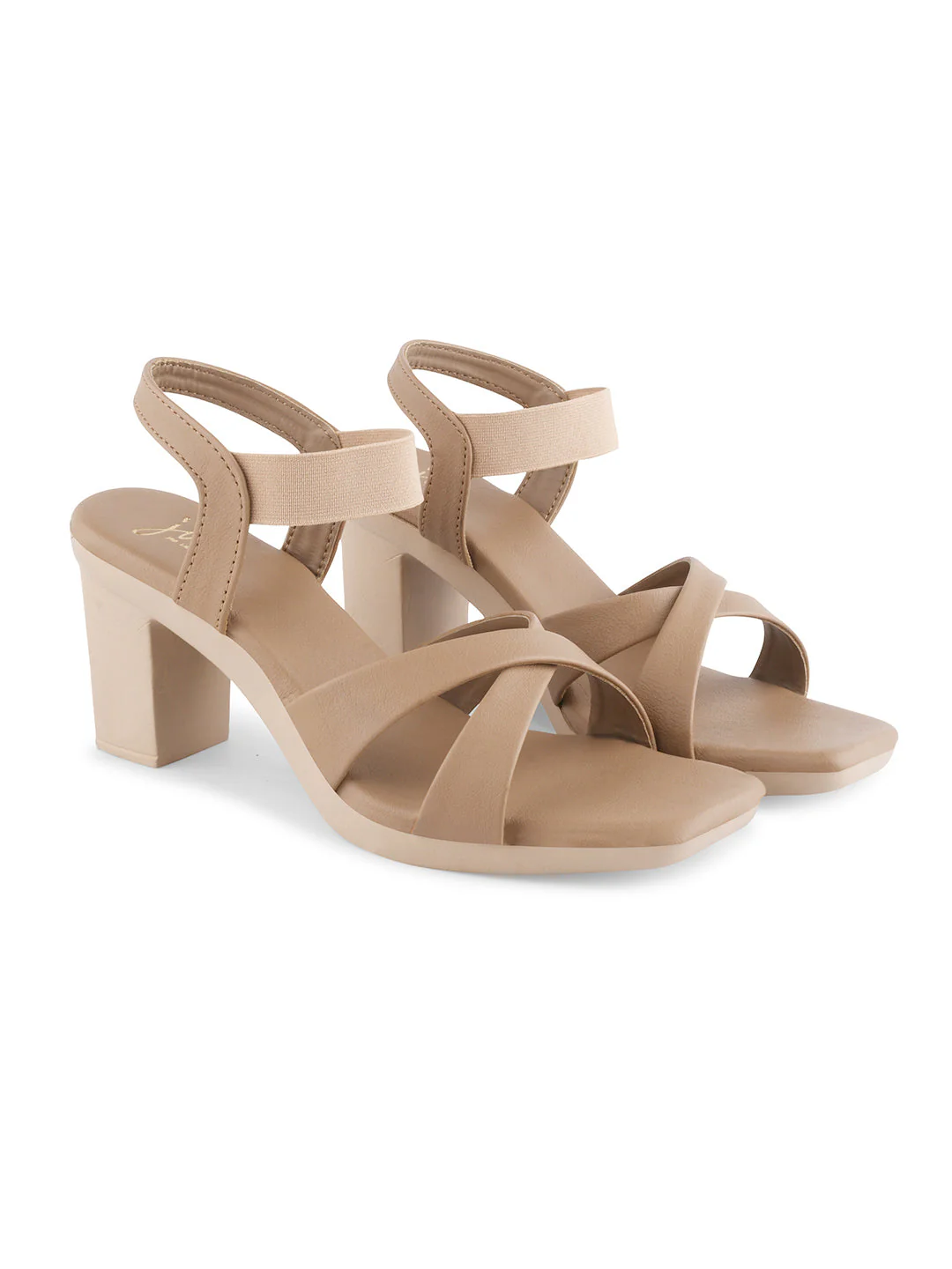 Jm Looks Women's Multi-Strap Sculpted Heel Sandals - Image 5