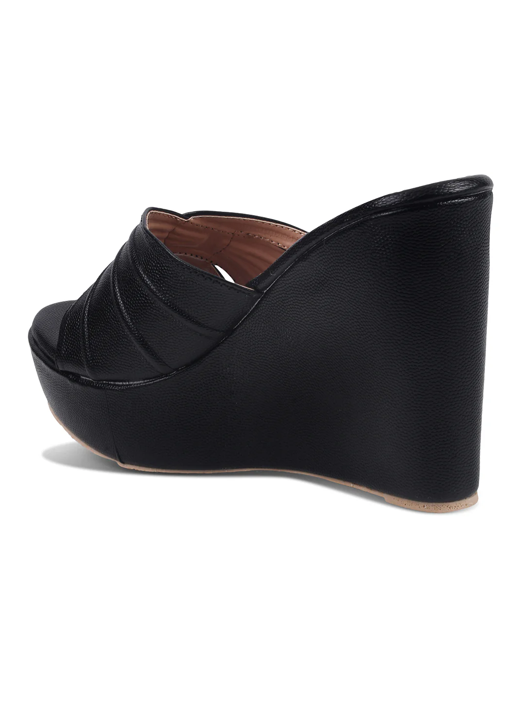 Criss-Cross Wedges for Women Platform Heels Open Toe Slip On Sandals - Image 10