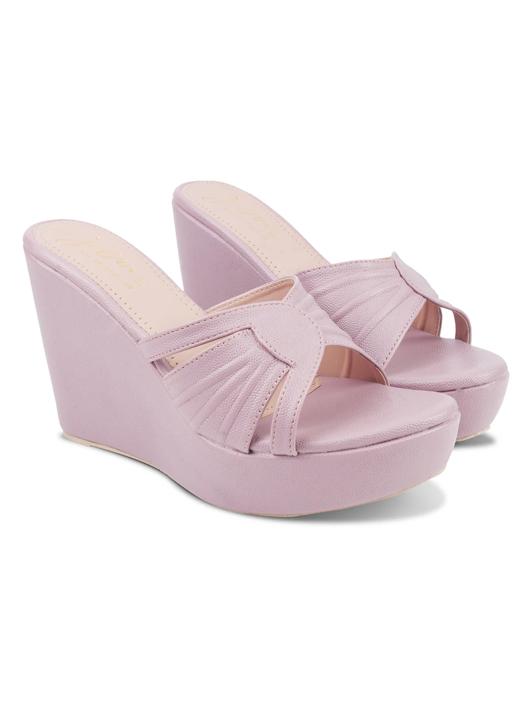 Criss-Cross Wedges for Women Platform Heels Open Toe Slip On Sandals - Image 11