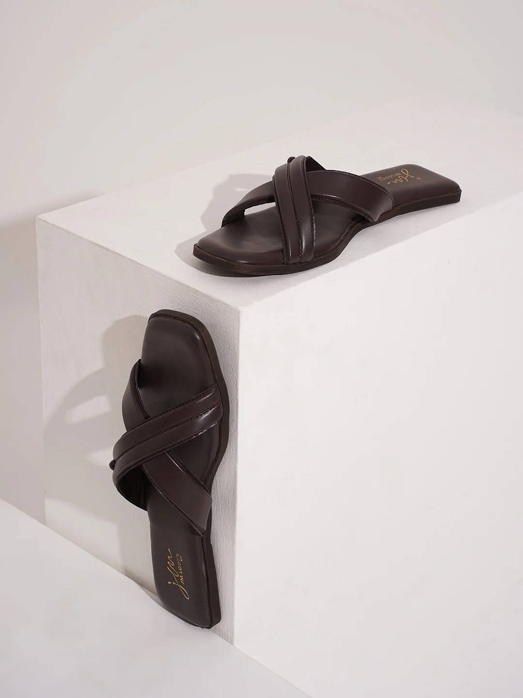 Cross Strap Flats Slides - Image 15