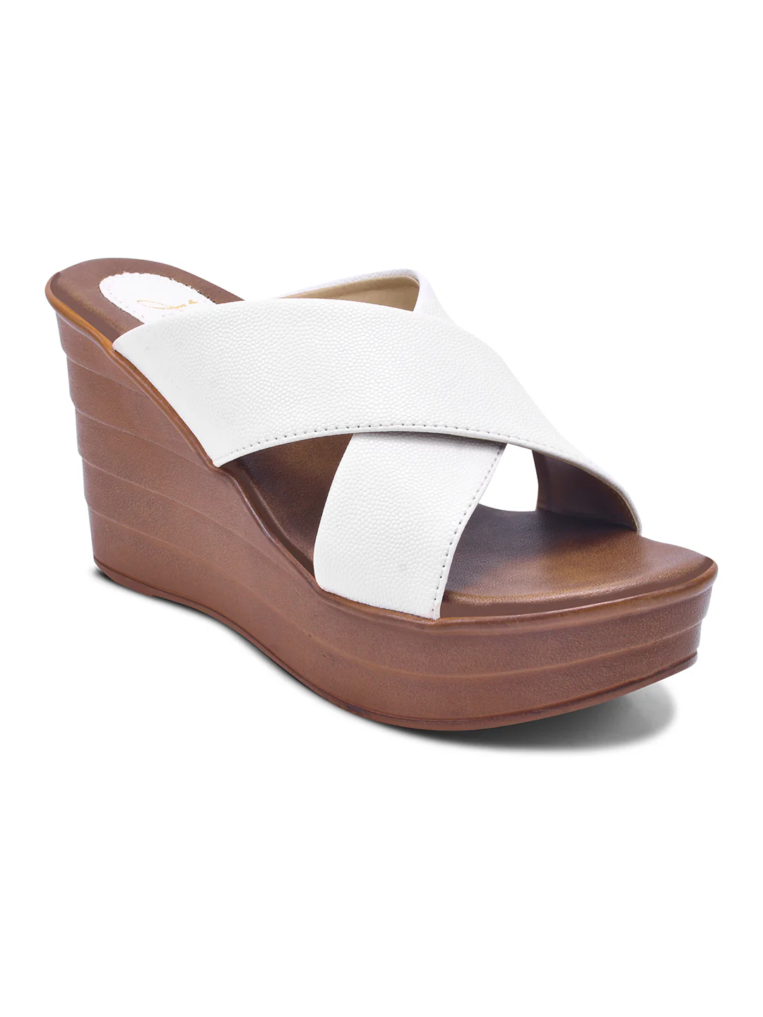 JM Looks Cross-Strap Platform Wedge Slides - Image 18