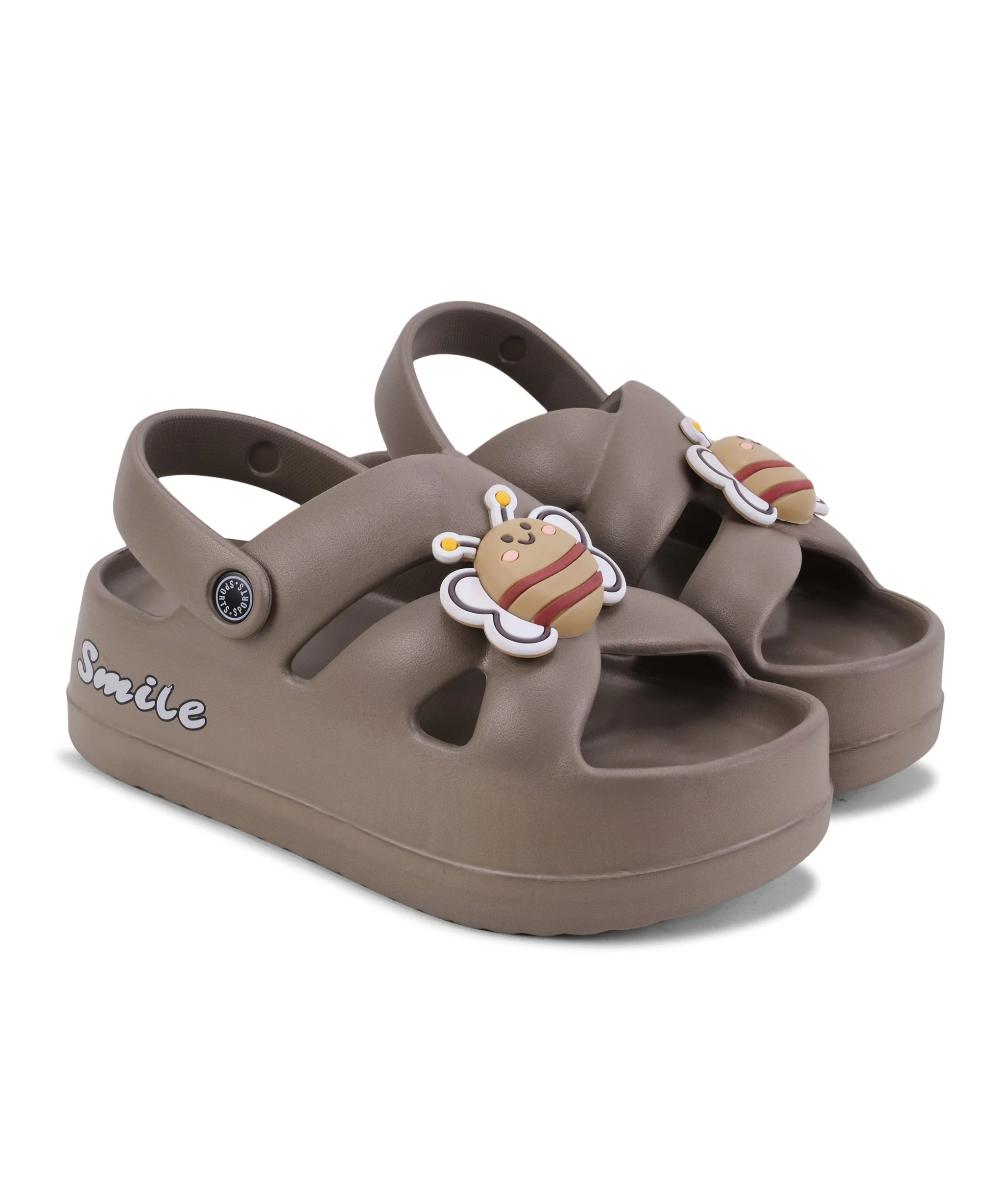 Cute Charm Platform Slides with Back Strap - Image 6