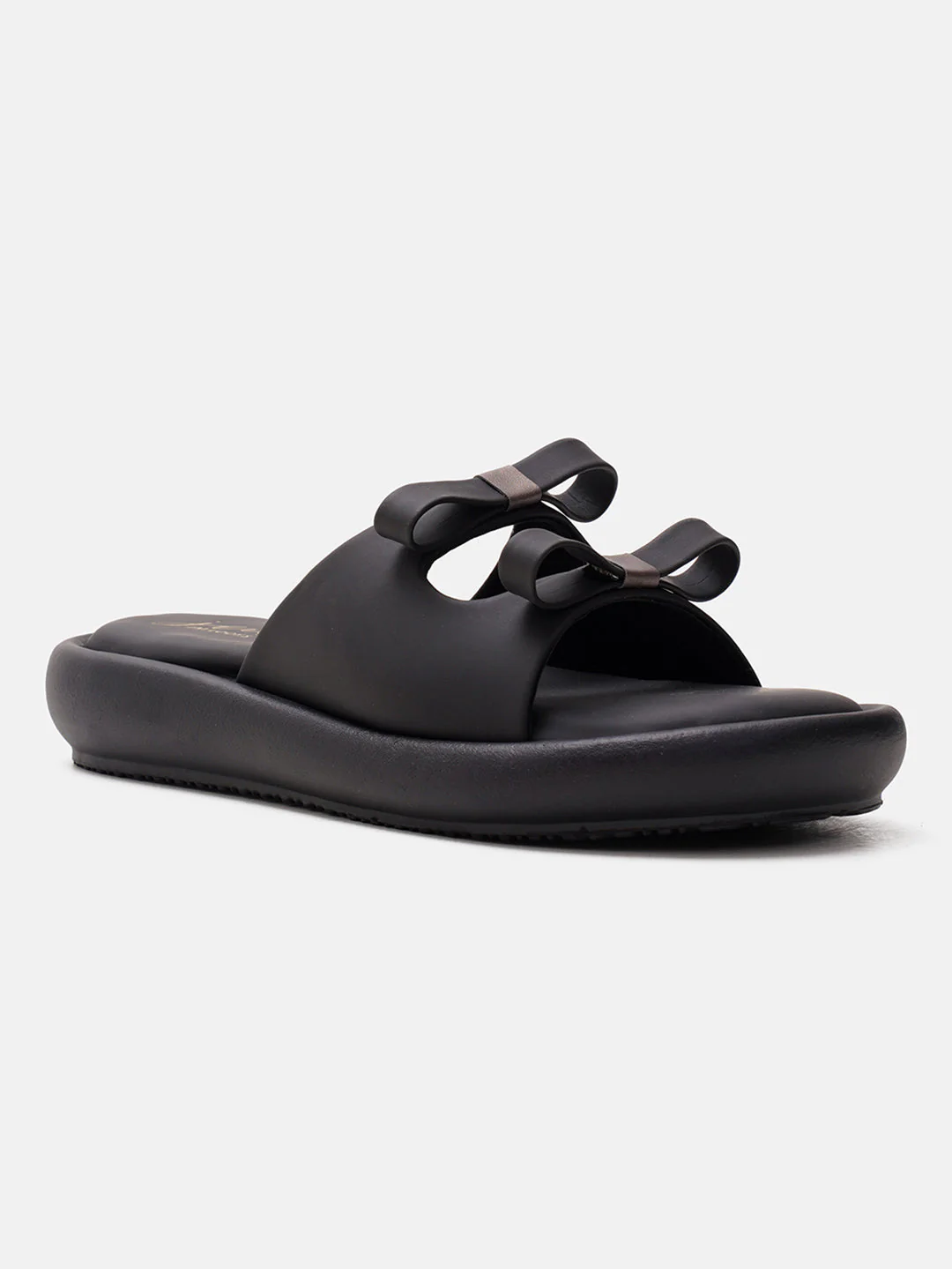 JM Looks Double strap bow slides Sandals for Women with Cushioned Platform Sole - Image 7