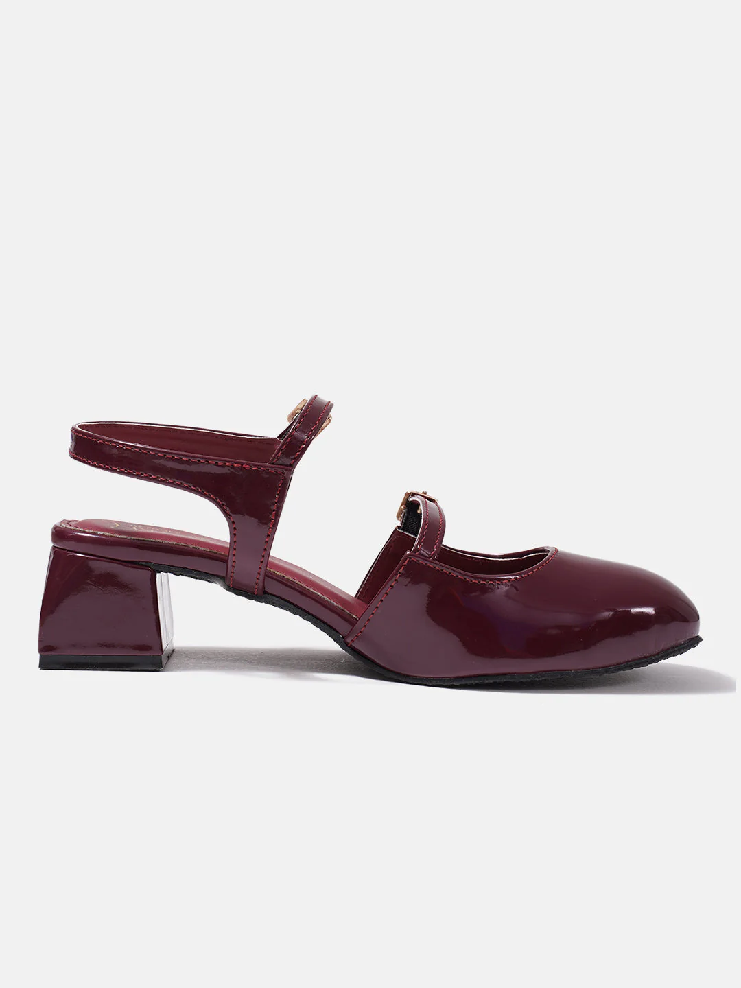 JM Looks Mary Jane Shoes 2 Inch Block Heel Buckle double strap - Image 11