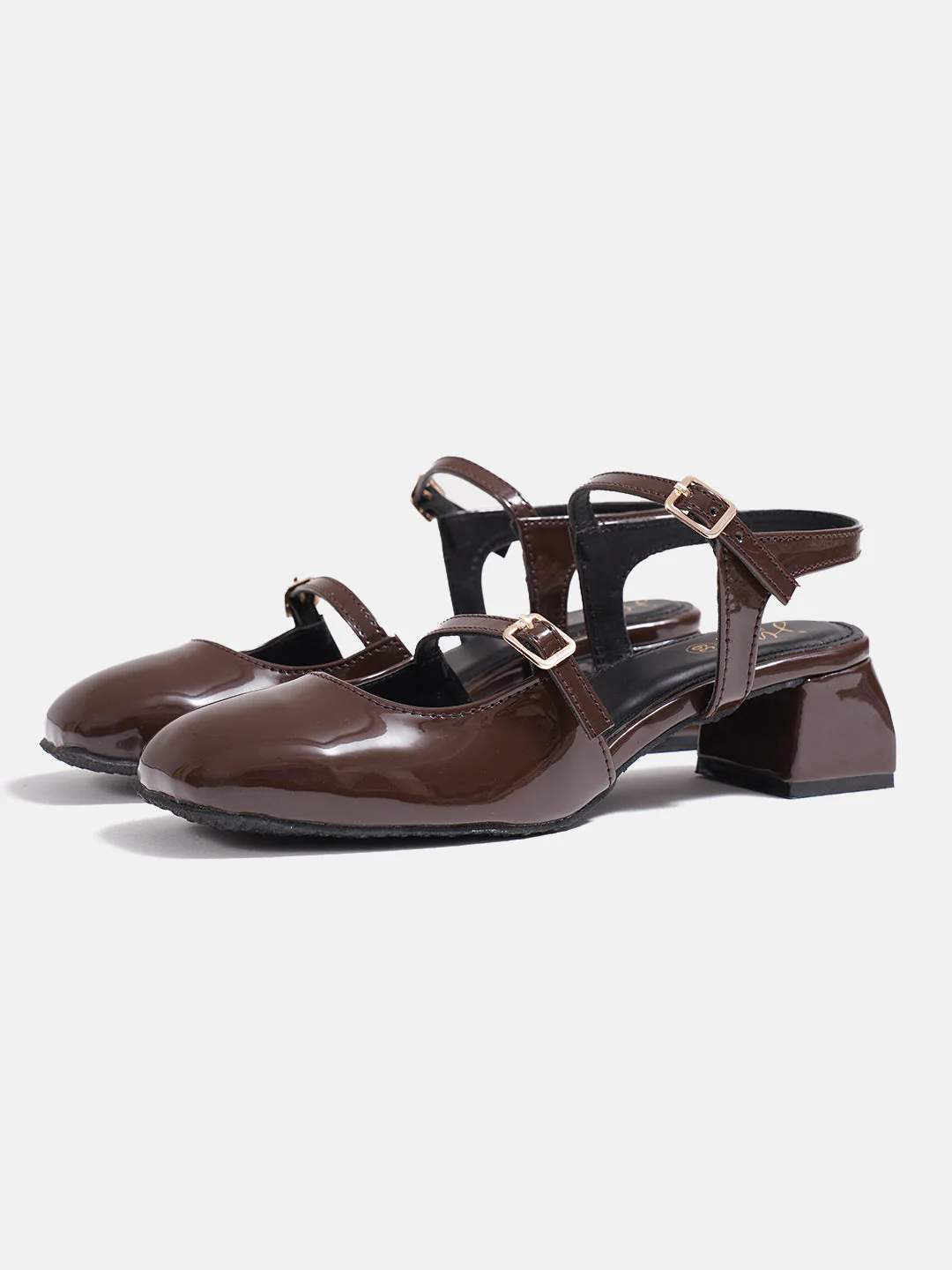 JM Looks Mary Jane Shoes 2 Inch Block Heel Buckle double strap - Image 15
