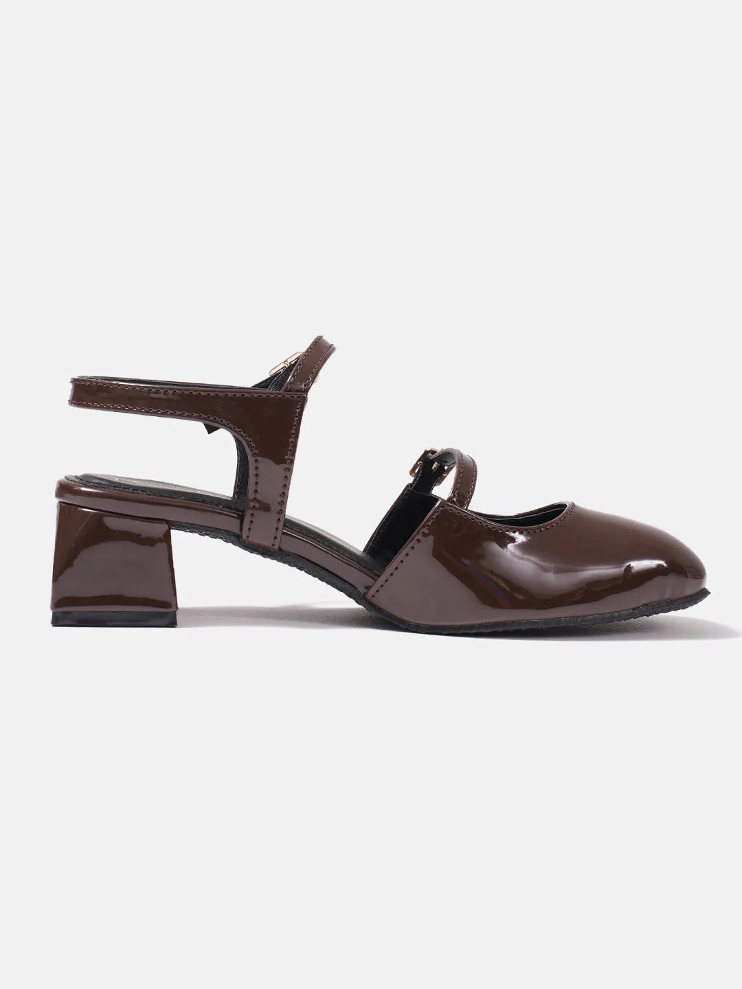 JM Looks Mary Jane Shoes 2 Inch Block Heel Buckle double strap - Image 18