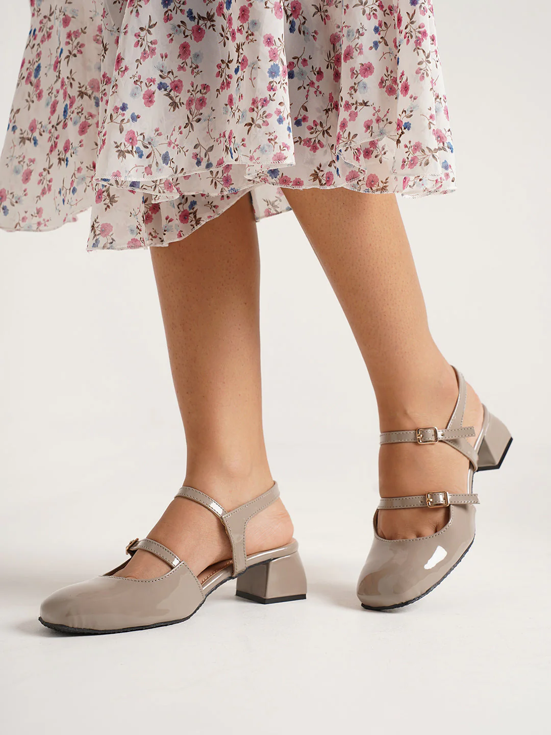 JM Looks Mary Jane Shoes 2 Inch Block Heel Buckle double strap - Image 22