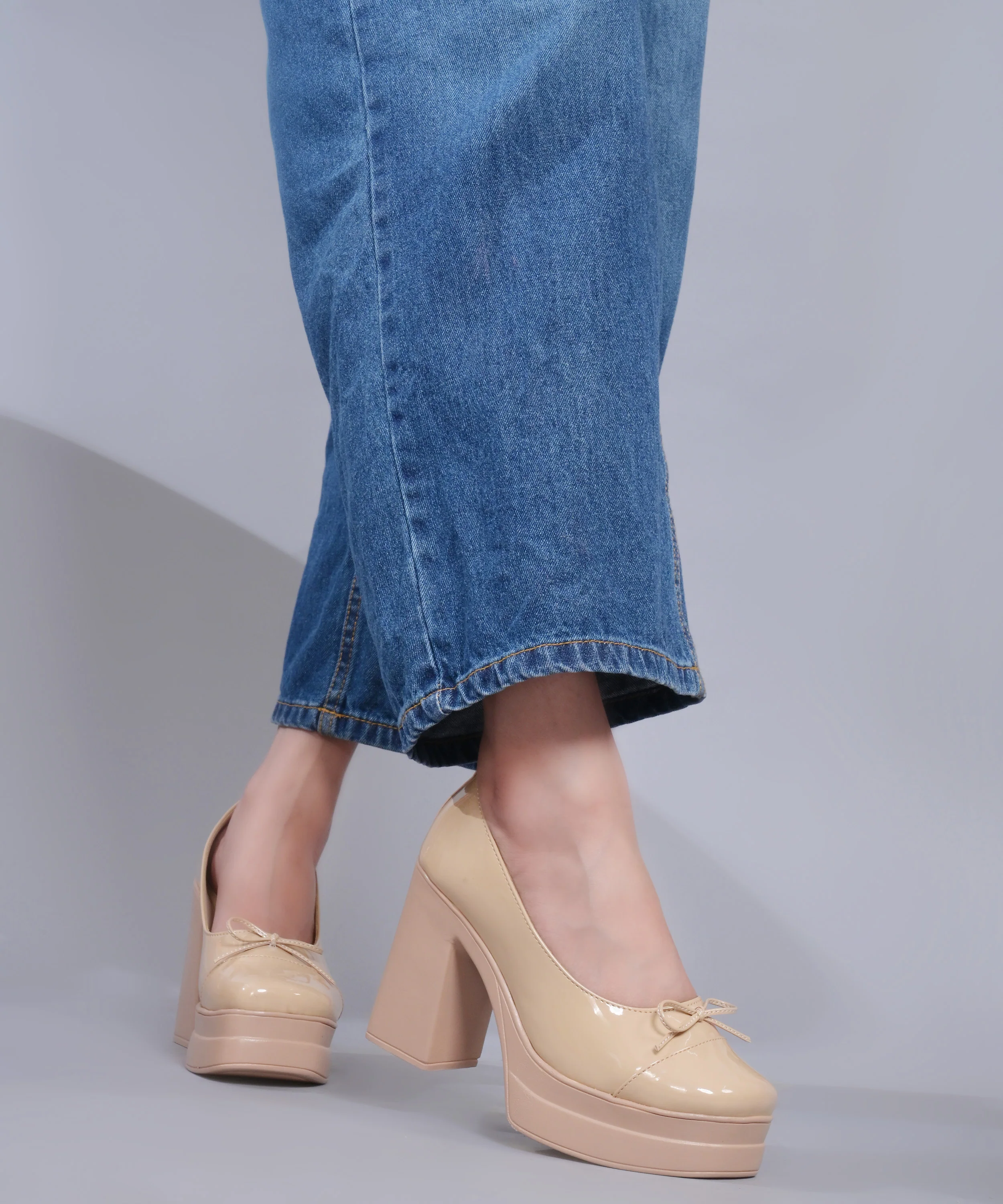 Elegance Patent Platform Pumps - Image 2