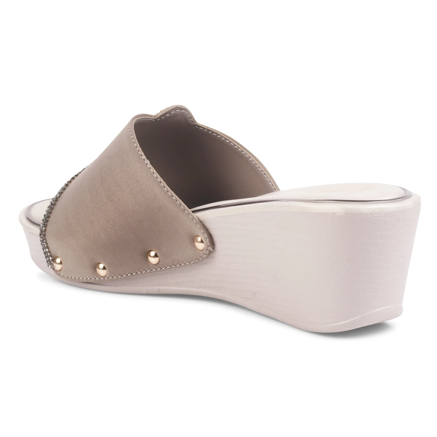 Wedge Heels for Women Embellished Platform Slip-On Sandals Block Comfortable - Image 15