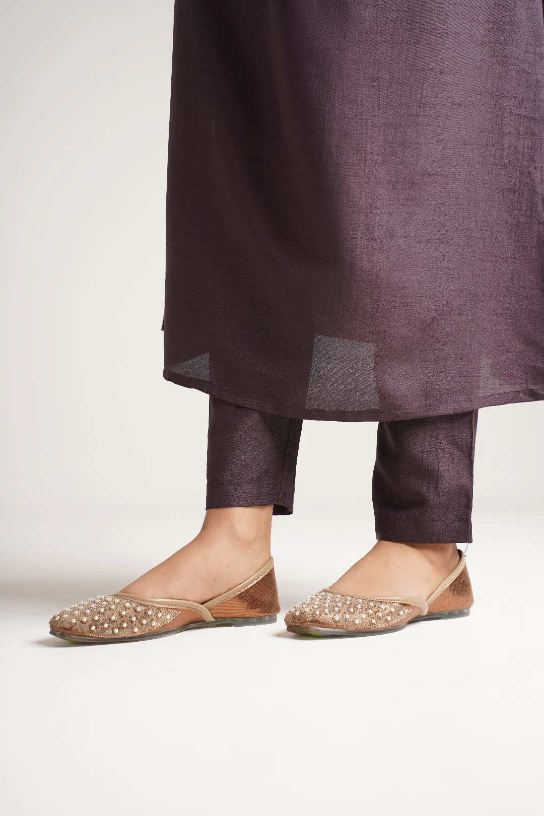 JM Looks Embellished Jutti Flat