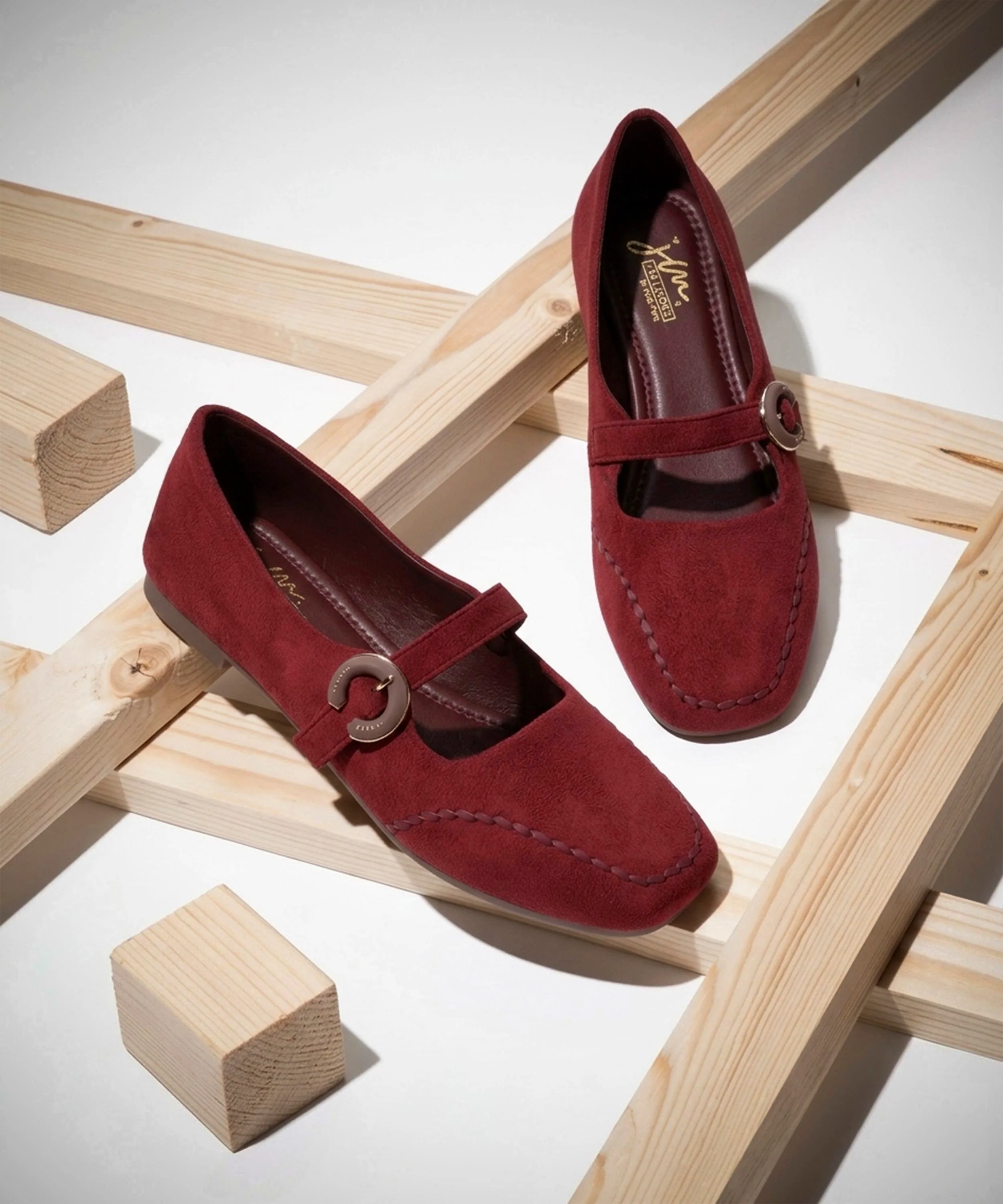 Elegant Suede Strap Comfort Flat - Image 7