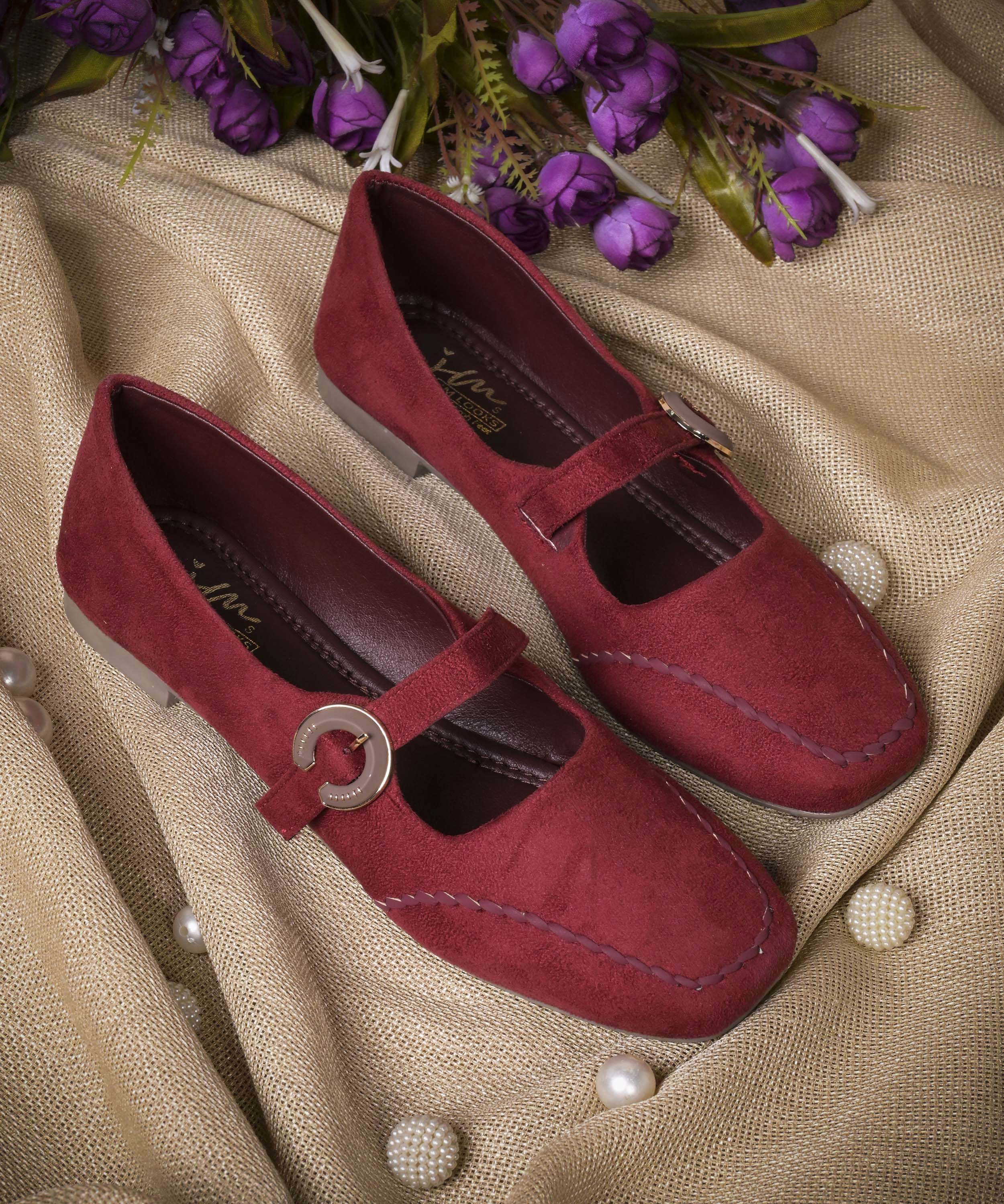 Elegant Suede Strap Comfort Flat - Image 8