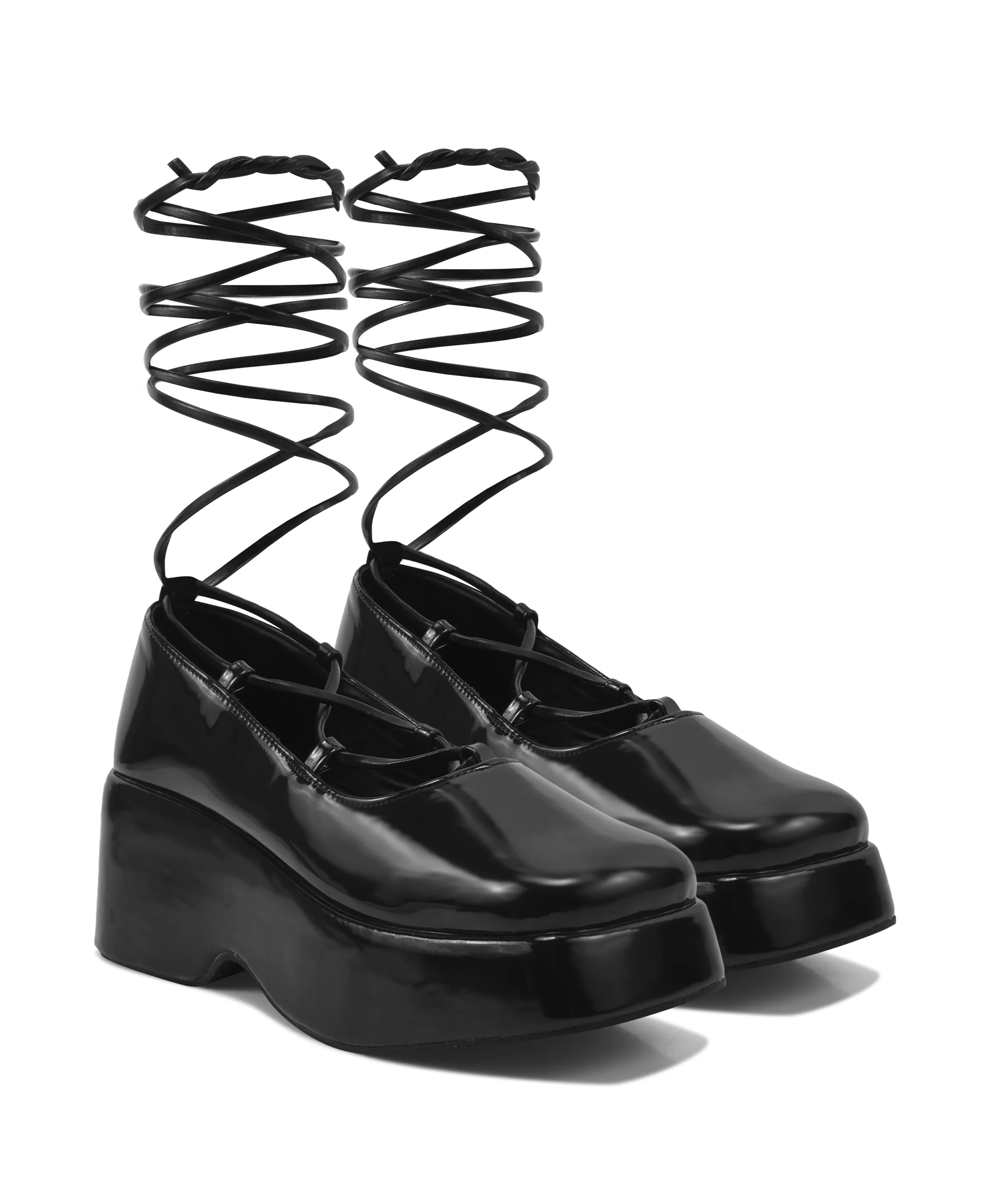Elevated Shoes with Chunky Platform Heels Pumps for Women - Image 17