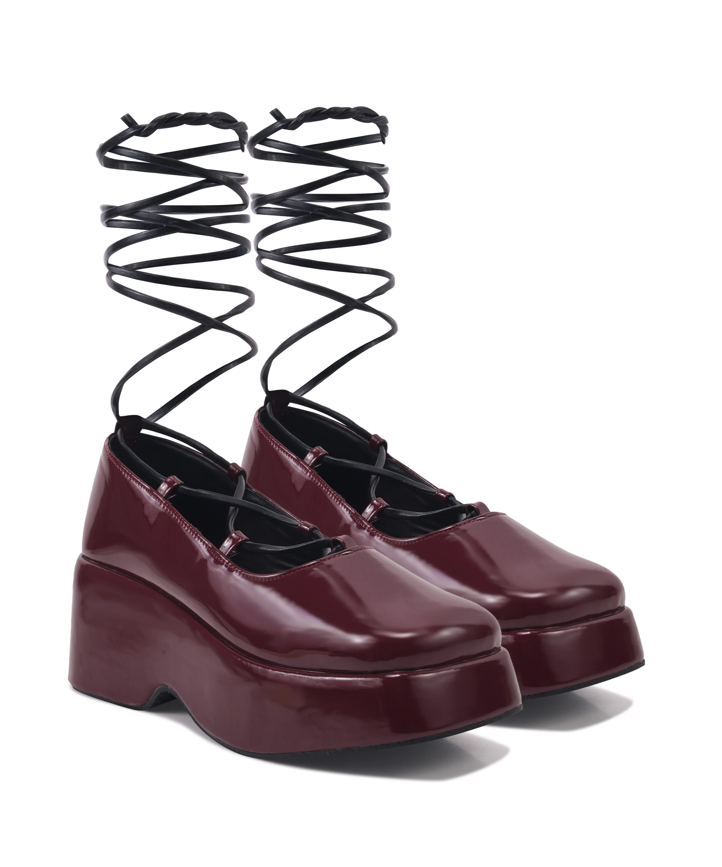 Elevated Shoes with Chunky Platform Heels Pumps for Women - Image 5