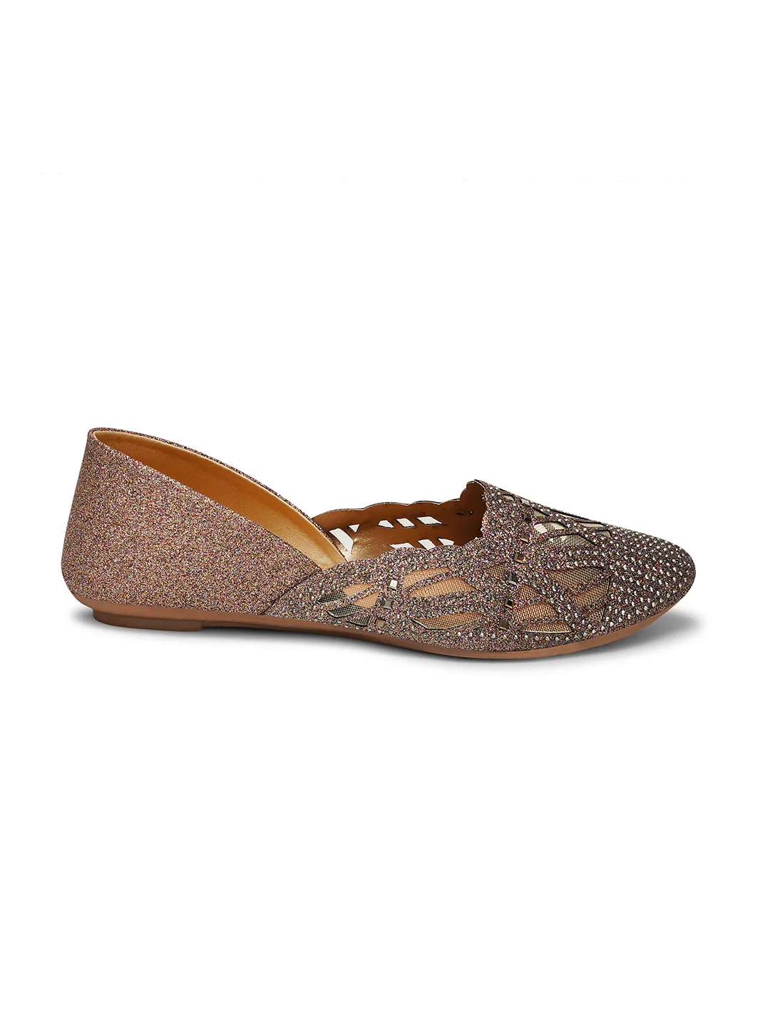 Women Embellished Pointed Toe Jutti - Image 11