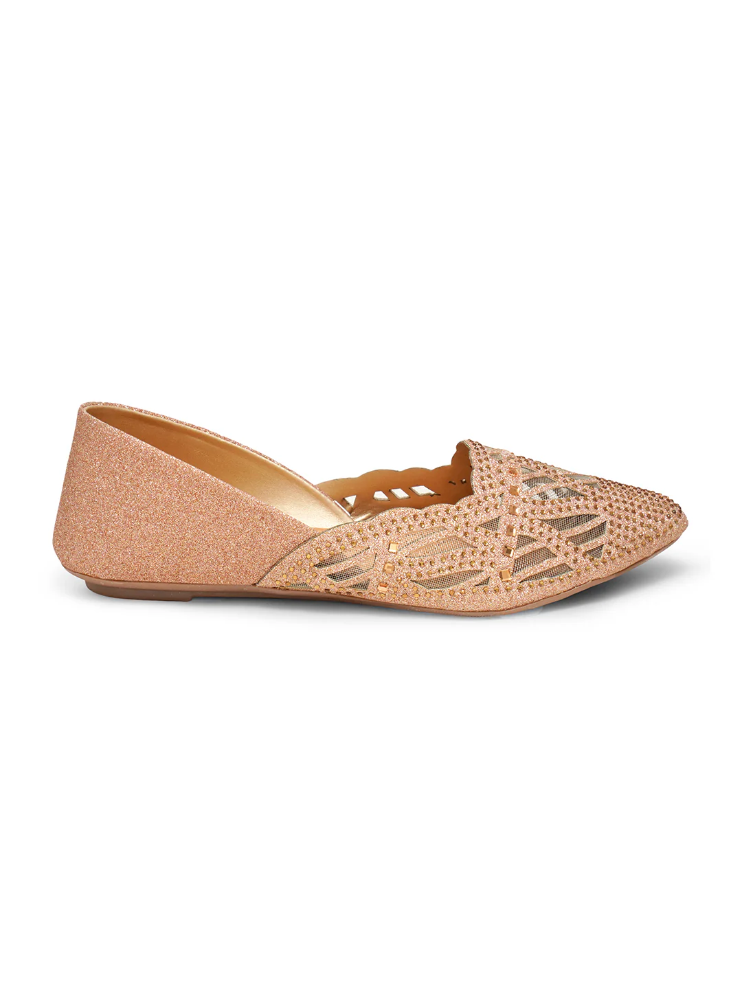 Women Embellished Pointed Toe Jutti - Image 17