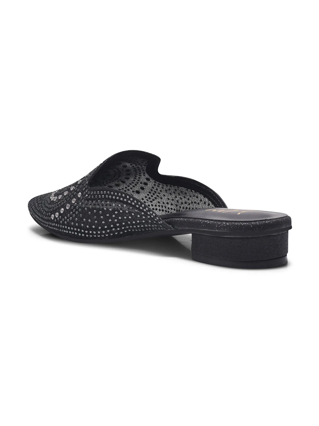 JM Looks Women's Embellished Pointed Toe Mules - Image 6
